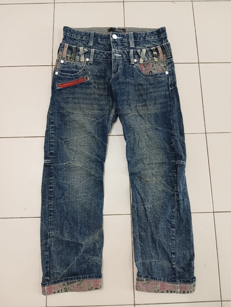 If Six Was Nine × Japanese Brand Flared ❗🔥 Dominate Handcrafted Jeans Double Waist Size US 34 / EU 50 - 4 Thumbnail