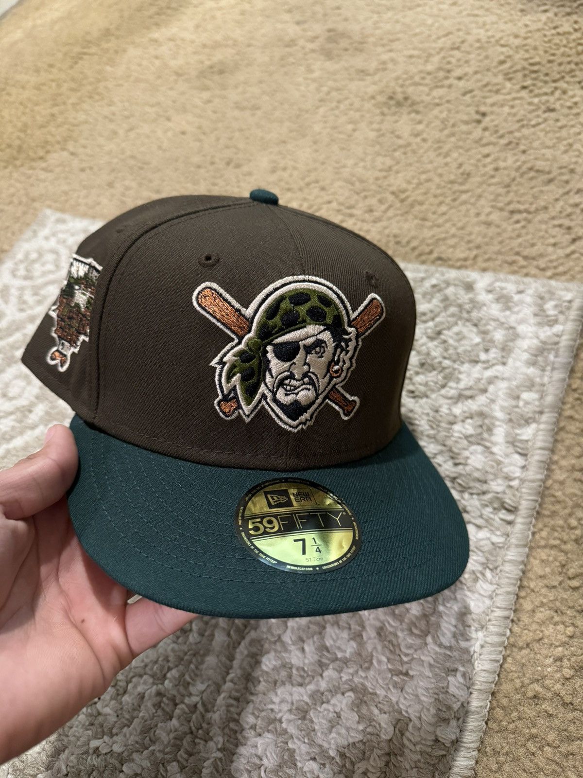 Hat Club Pittsburgh Pirates All Star cheapest Game 2 Tone Green UV Fitted Size 7 1/4