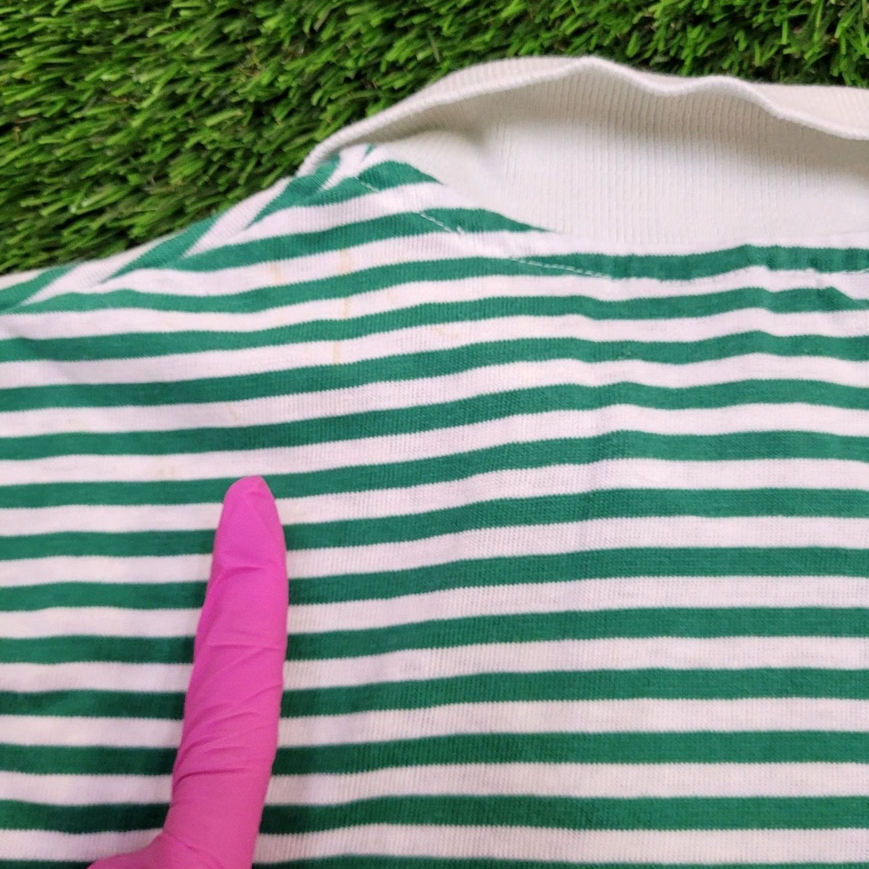 Gant VINTAGE GANT Rugger Polo Shirt Striped Green 90s Teens S/M Short Sleeve Casual Preppy Shirt Mens Girls Size US M / EU 48-50 / 2 - 5 Thumbnail