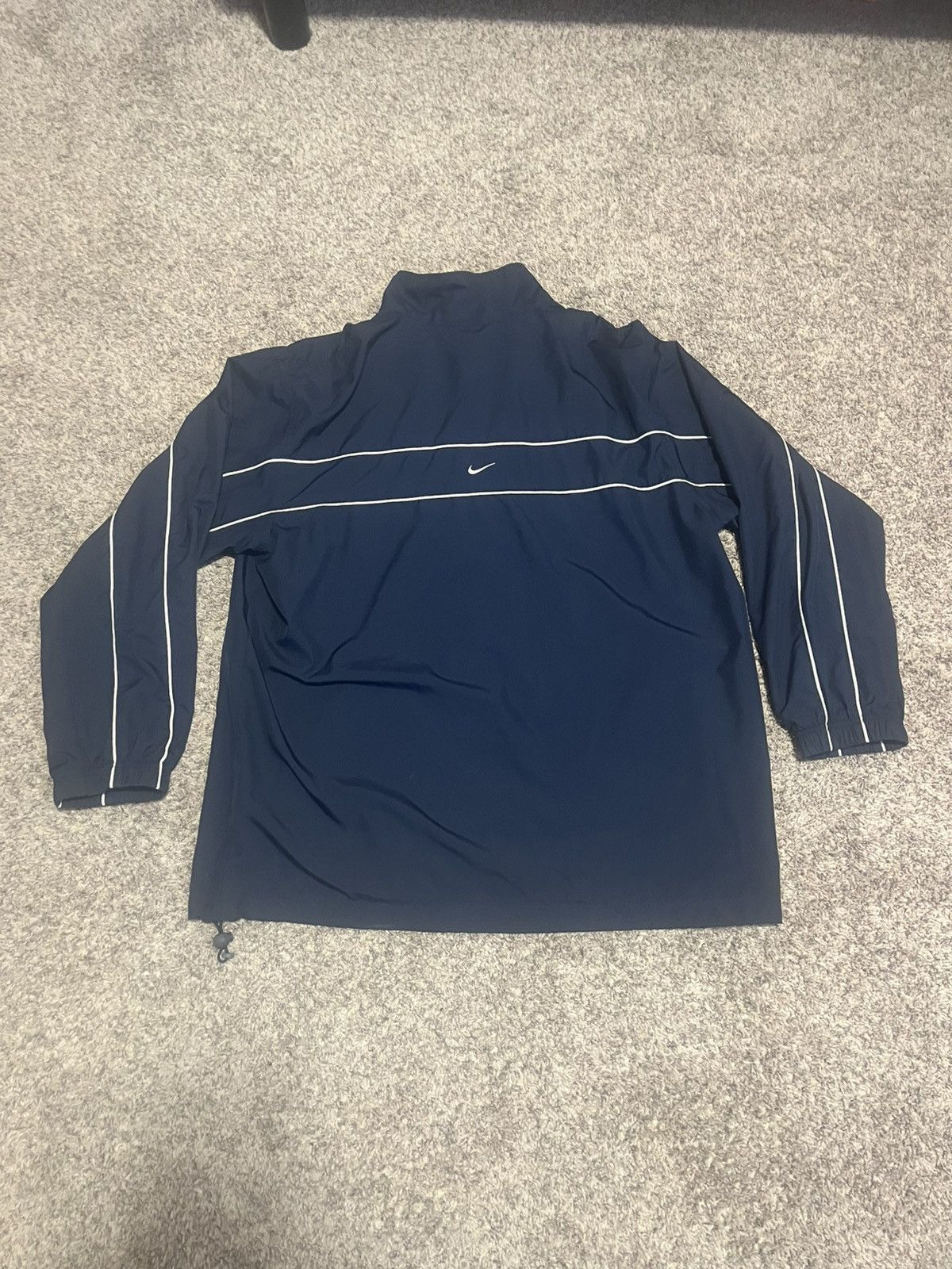 Nike × Vintage navy and white vintage grey tag nike jacket Size US XXL / EU 58 / 5 - 4 Thumbnail