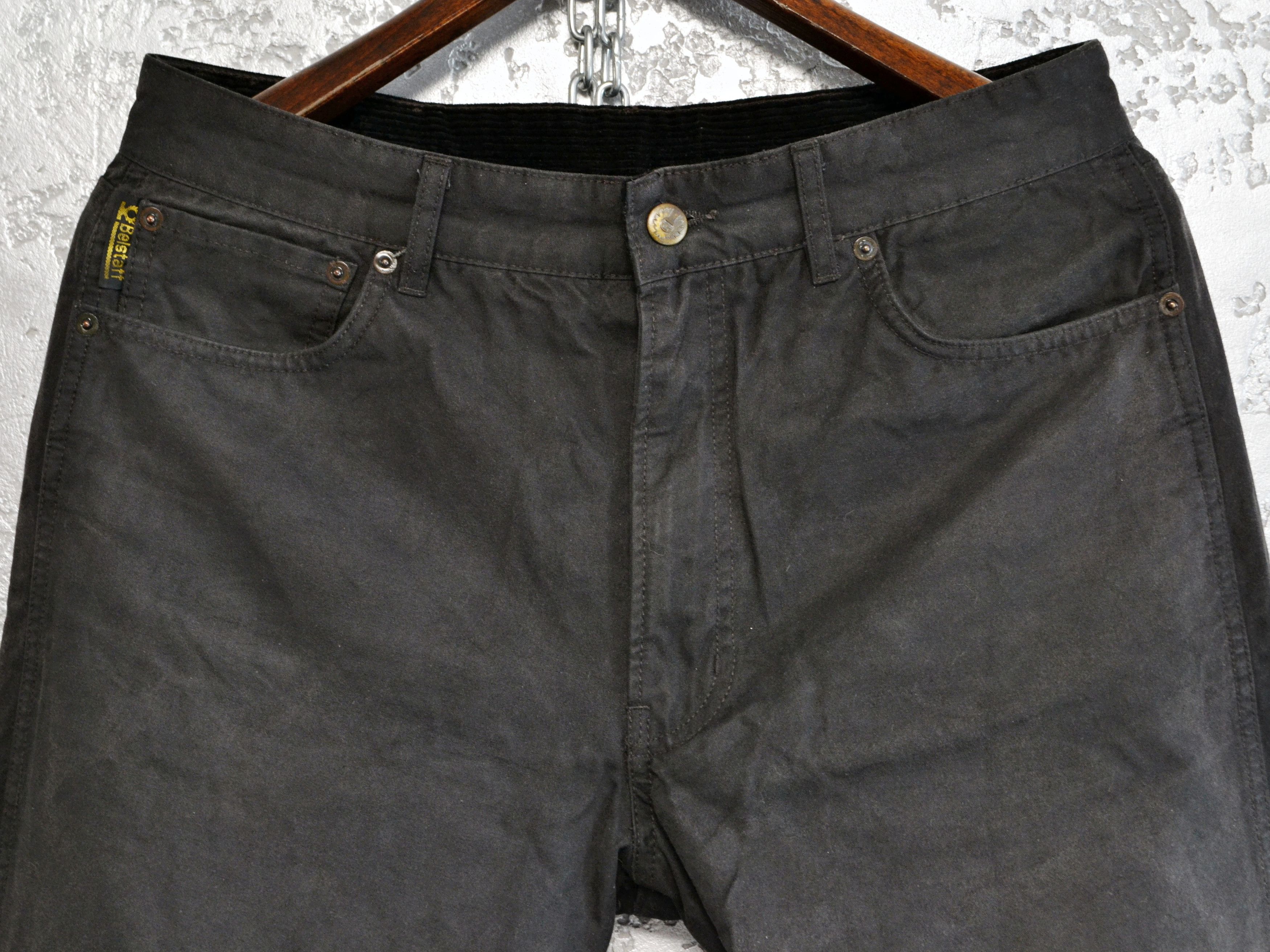 Belstaff BELSTAFF Black Prince Vintage Men’s Waxed Cotton Pants Size US 34 / EU 50 - 4 Thumbnail