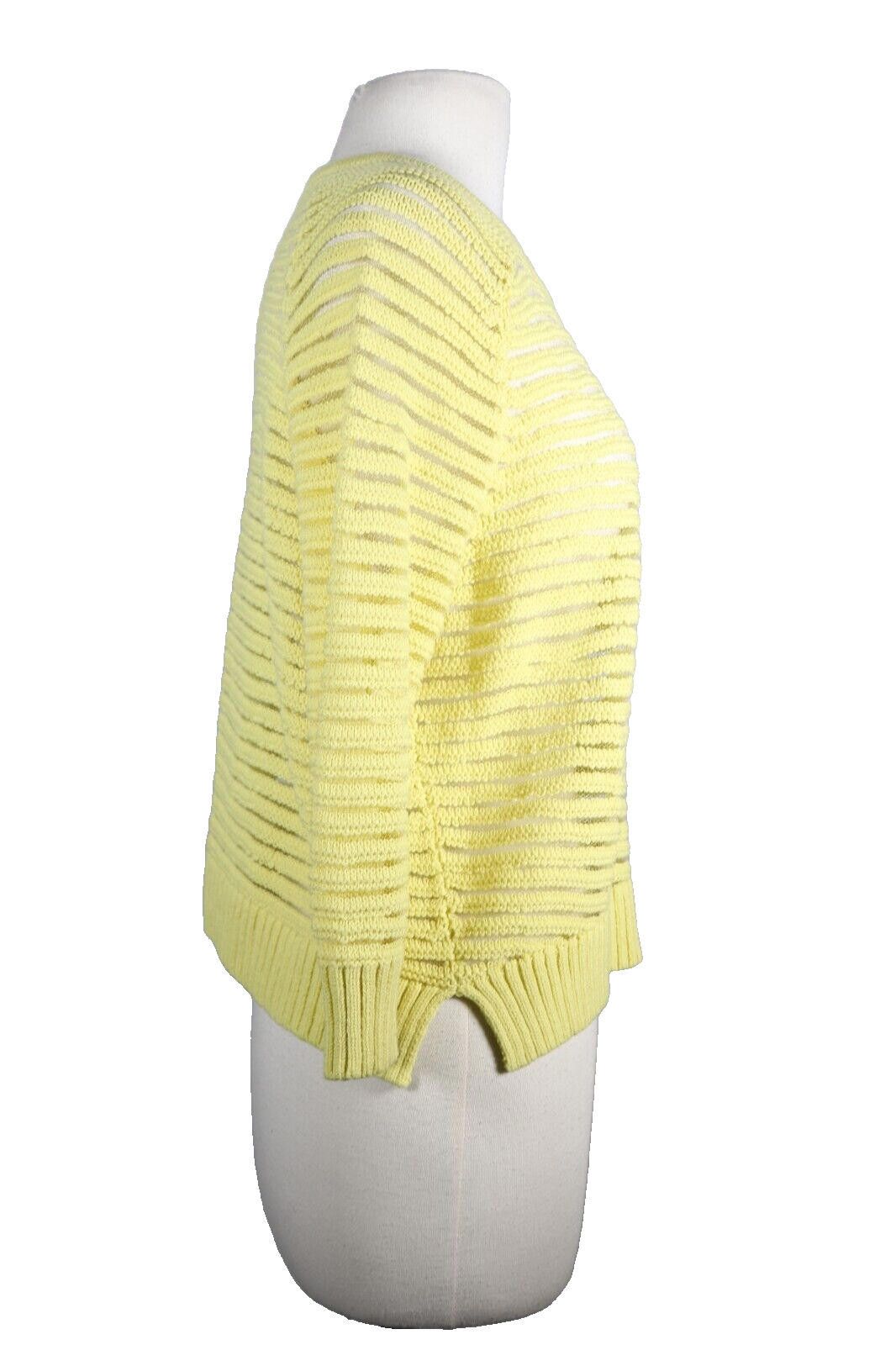 Topshop Topshop Women's US 10 Yellow Knit Pullover Sweater Shirt Top Size L / US 10 / IT 46 - 4 Thumbnail