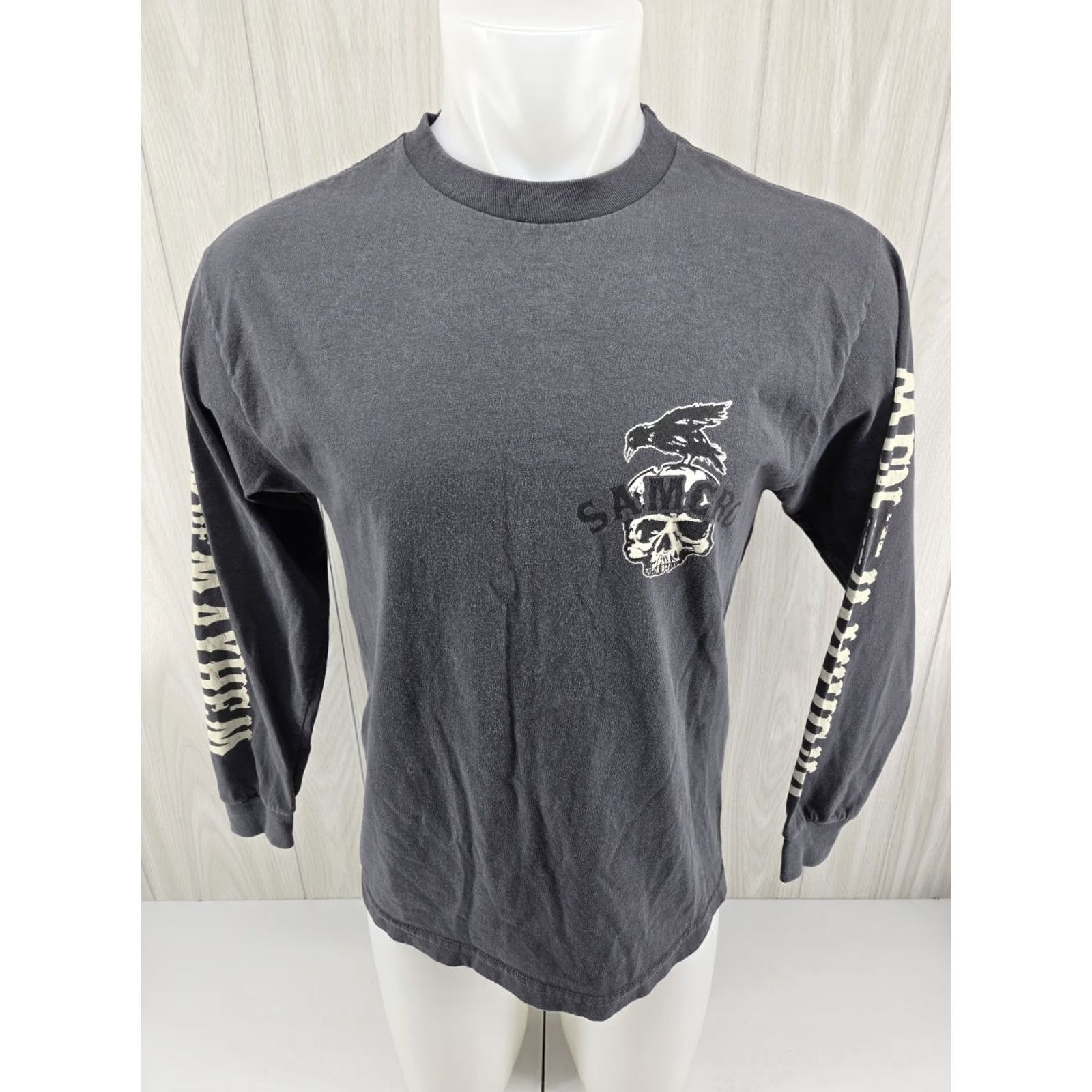 Vintage Sons of Anarchy Long Sleeve T-Shirt Gray Size Medium Men Crew Neck logo Size US M / EU 48-50 / 2 - 3 Thumbnail