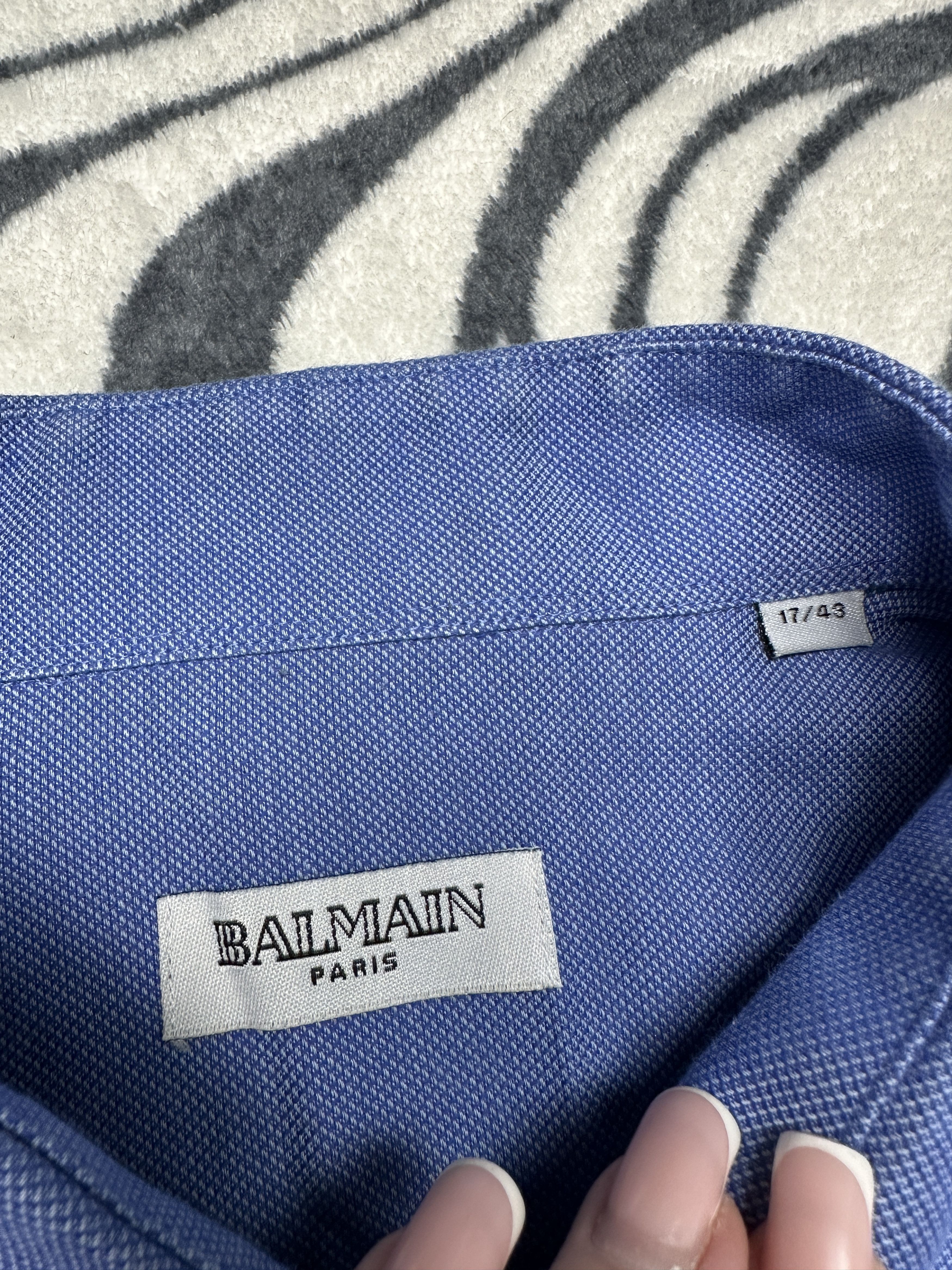 Balmain Balmain Paris Vintage Mens Long Sleeve Shirt With Cufflinks Size US XL / EU 56 / 4 - 3 Thumbnail