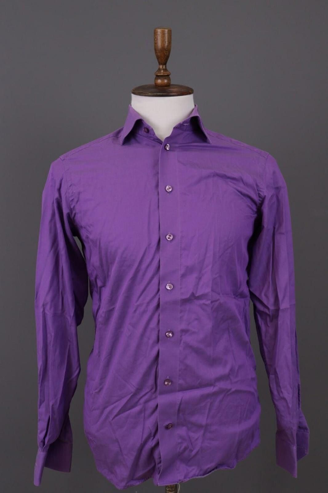 Eton Eton Contemporary Purple Sweden Shirt Size 38 / 15 Size US M / EU 48-50 / 2 - 1 Thumbnail