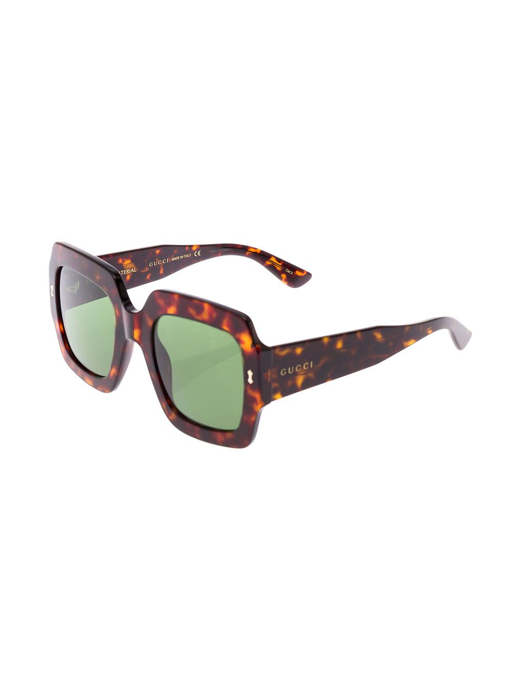 Gucci Gucci Woman's Tortoise Brown Acetate Square Sunglasses Size ONE SIZE - 1 Thumbnail