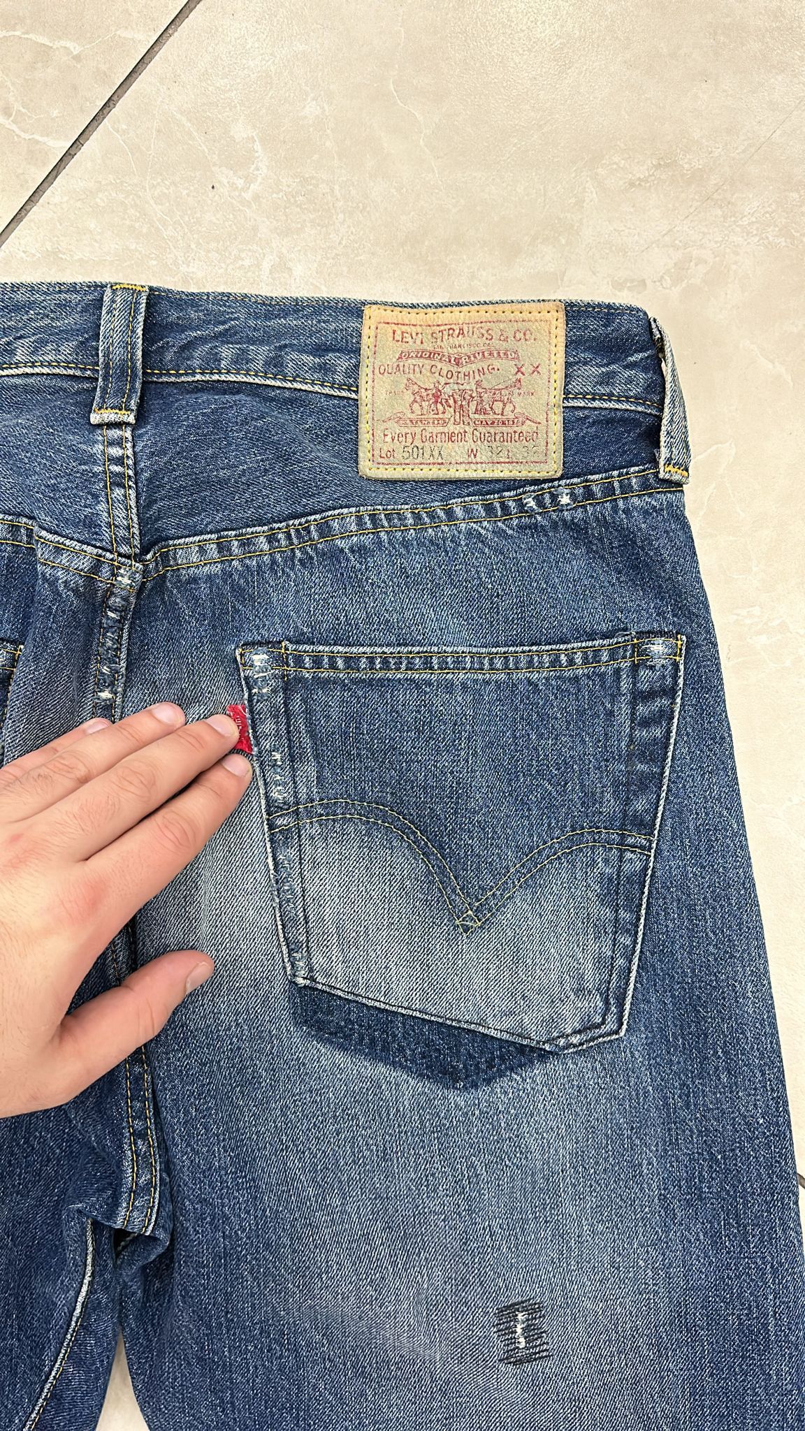 Levi's Vintage Clothing LVC SAMPLE Levi's Vintage Clothing 1947 501XX Selvedge Jeans Size US 32 / EU 48 - 6 Thumbnail