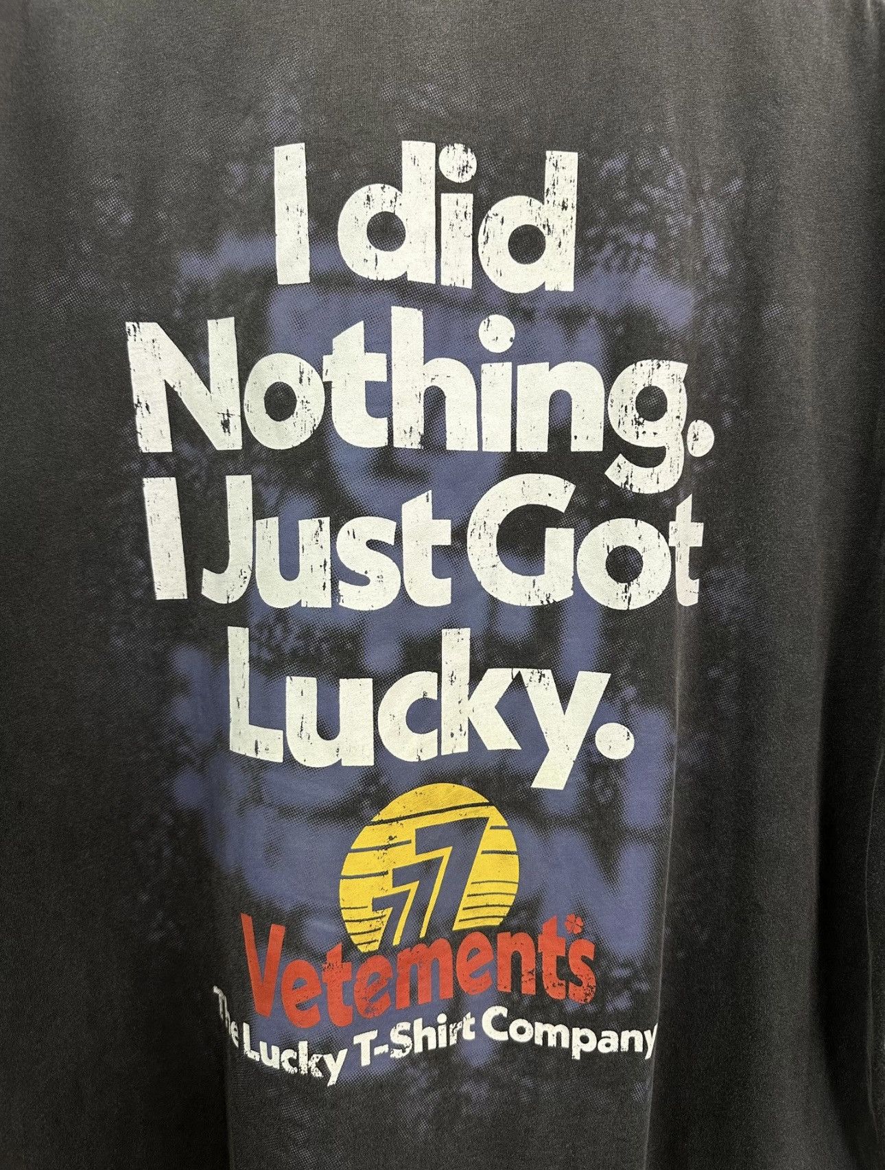 Vetements Vetements SS22 "I did nothing just got lucky" T-Shirt Size US M / EU 48-50 / 2 - 4 Thumbnail