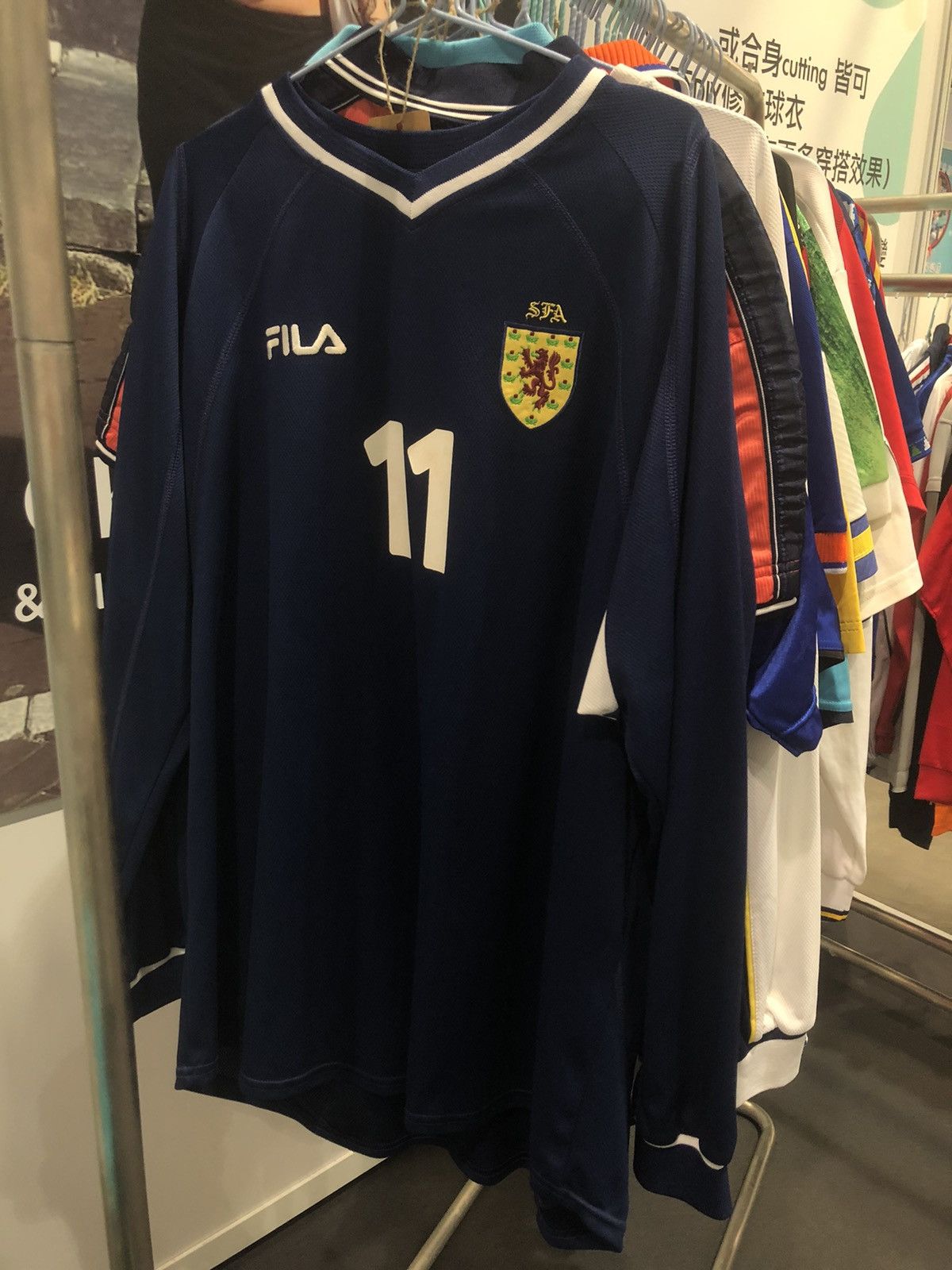 Fila Scotland 00/02 Longsleeves home shirt #11 Collins Size US XL / EU 56 / 4 - 1 Thumbnail