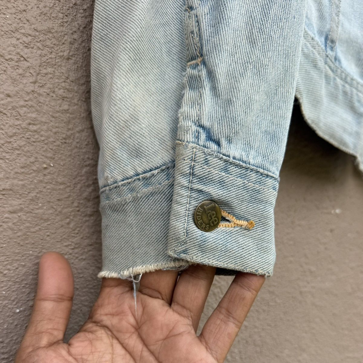 Lee Vintage Lee Riders Denim Jacket Light Wash Faded 70s 80s Size US L / EU 52-54 / 3 - 7 Thumbnail
