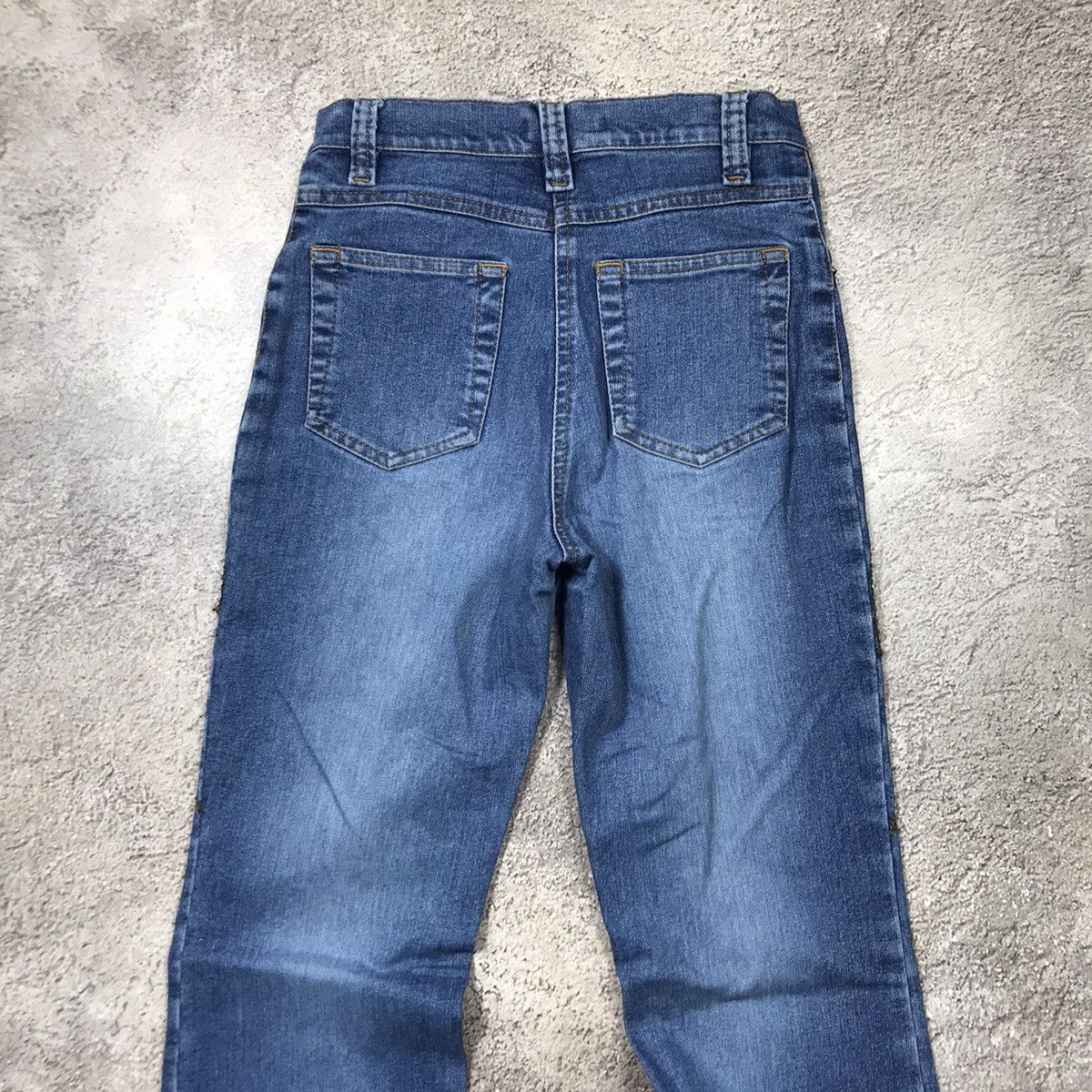 Vintage Vintage Y2K Baggy Flared Distressed Jeans Japanese Grunge Size 22" - 4 Thumbnail
