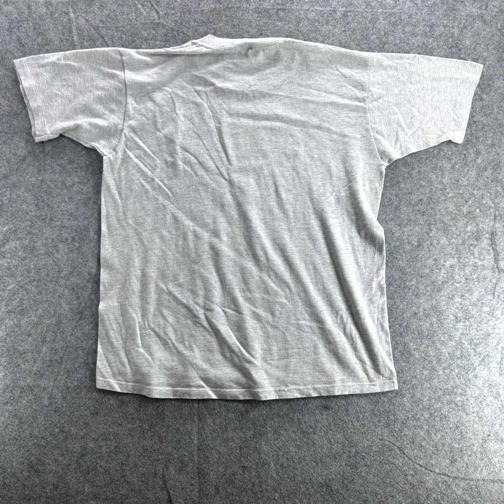 Jerzees VINTAGE Jerzees I Survived THE University Health Care Project Shirt Mens XL Gray 90s USA T-Shirt Graphic Print Crew Neck Short Sleeve Cotton Polyester Size US XL / EU 56 / 4 - 7 Thumbnail