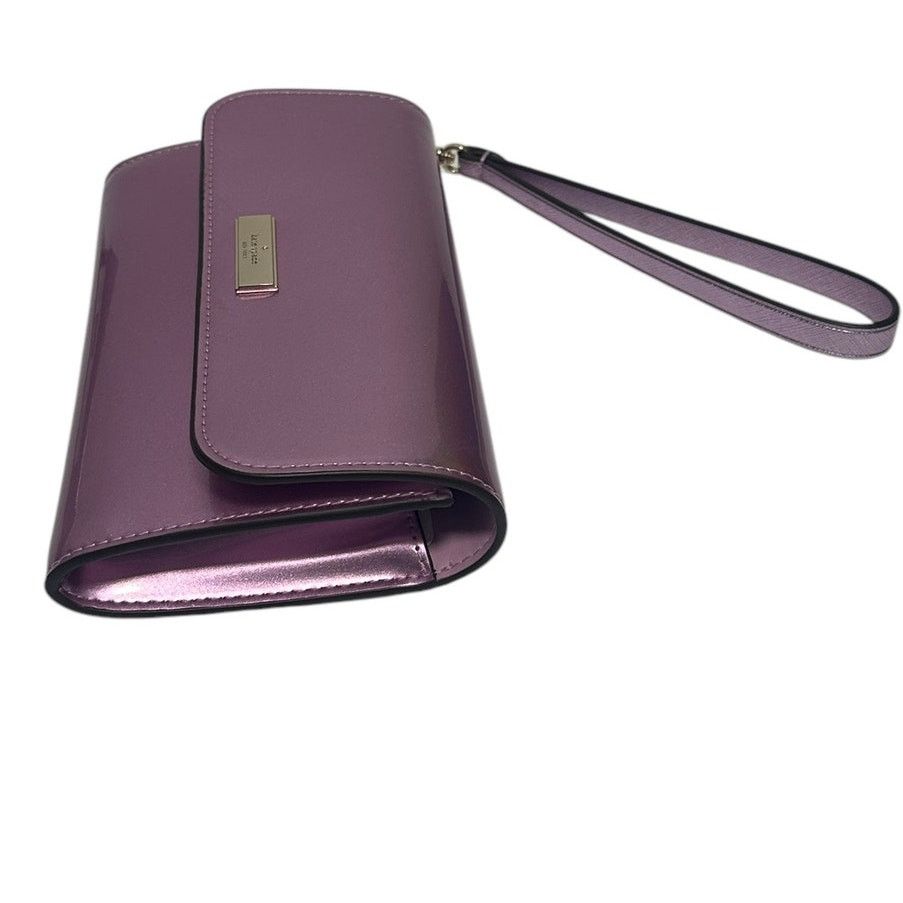 Kate Spade Kate Spade Kenzie Boxed Medium Flap Wristlet in Quartz Pink Size ONE SIZE - 8 Thumbnail