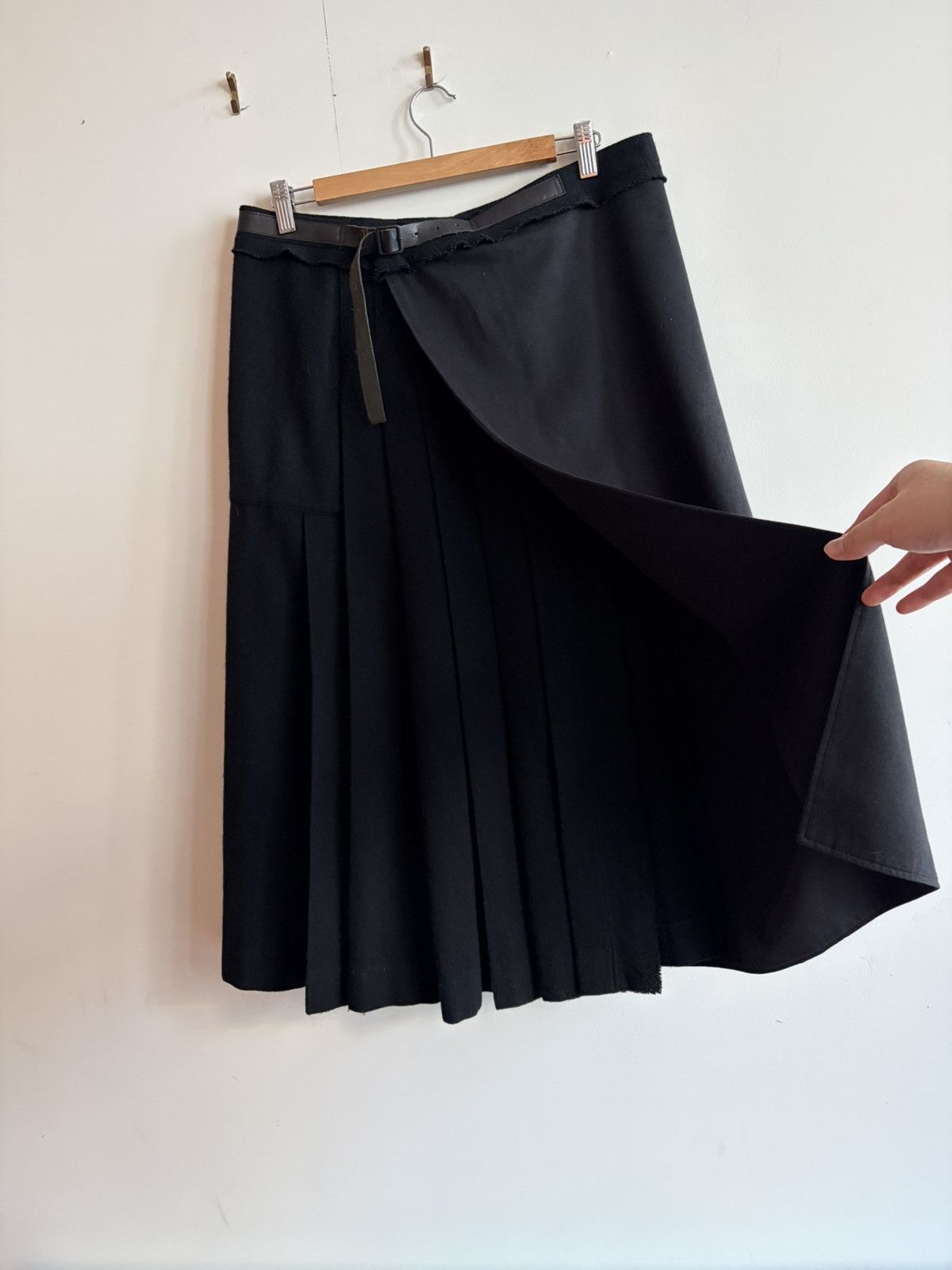 Yohji Yamamoto Yohji Yamamoto Pour Homme Switching Wrap Skirt Size US 34 / EU 50 - 7 Thumbnail