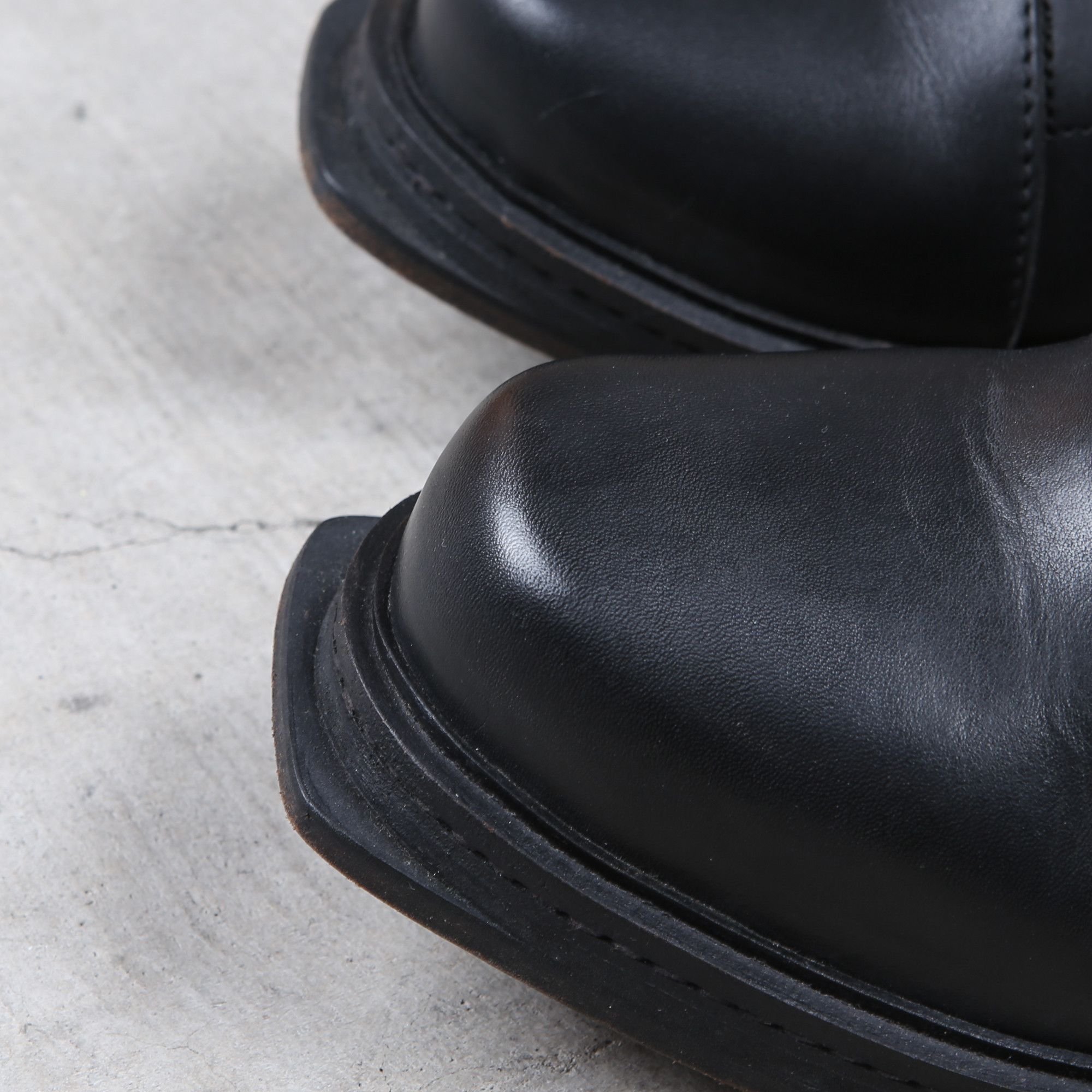 Dirk Bikkembergs Dirk Bikkembergs Black Bungee Boots 1996 Steel Cut Heel Size US 11 / EU 44 - 10 Thumbnail