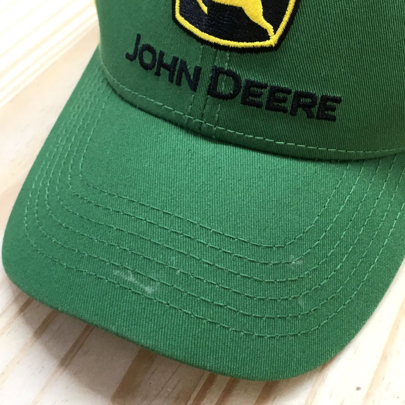 John Deere John Deere Trucker Hat Mens Green OS Adjustable Embroidered Logo Curved Brim Size ONE SIZE - 2 Thumbnail