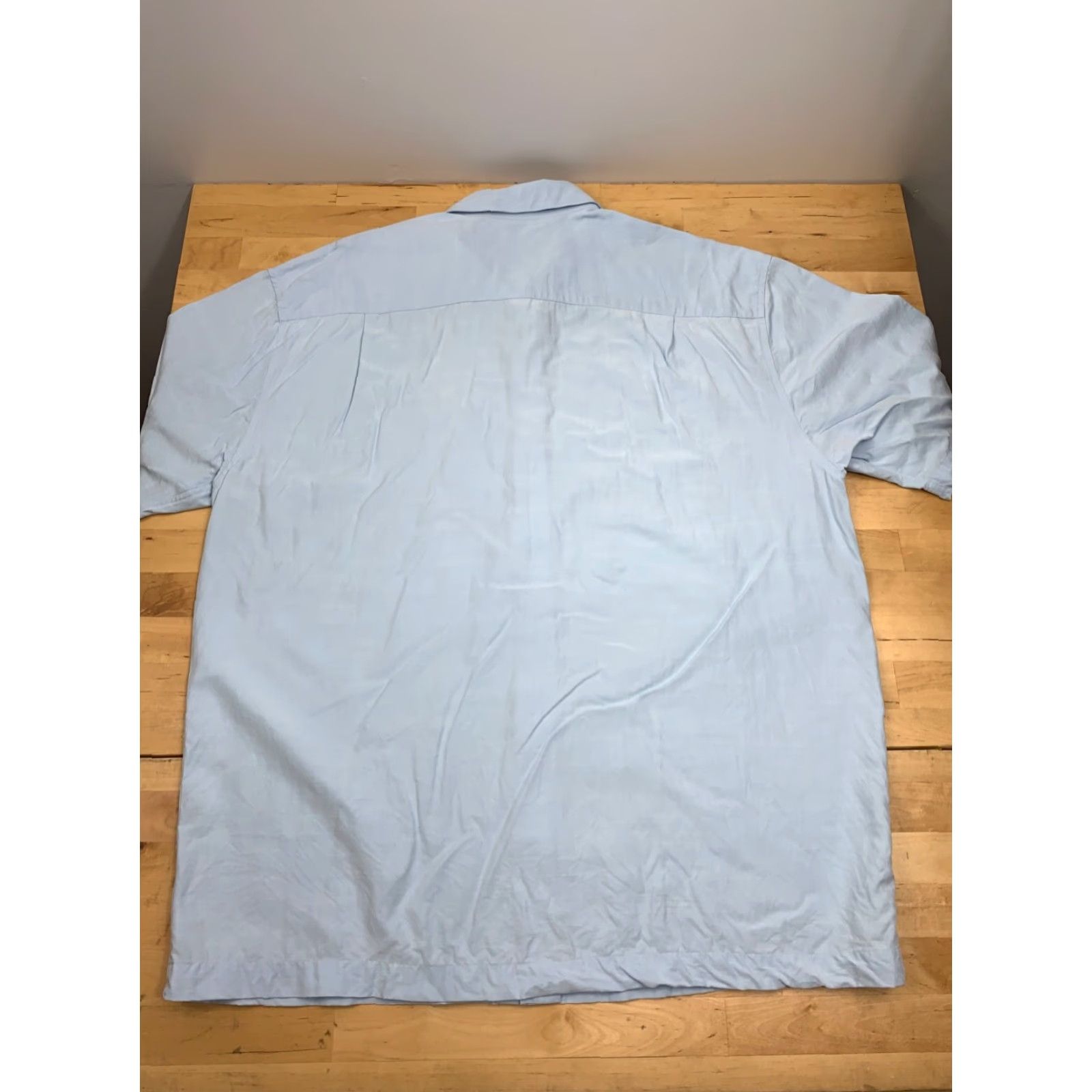 Quiksilver Quiksilver Button-Up Shirt L Men Blue Floral Short Sleeve Casual Size US 33 - 2 Thumbnail