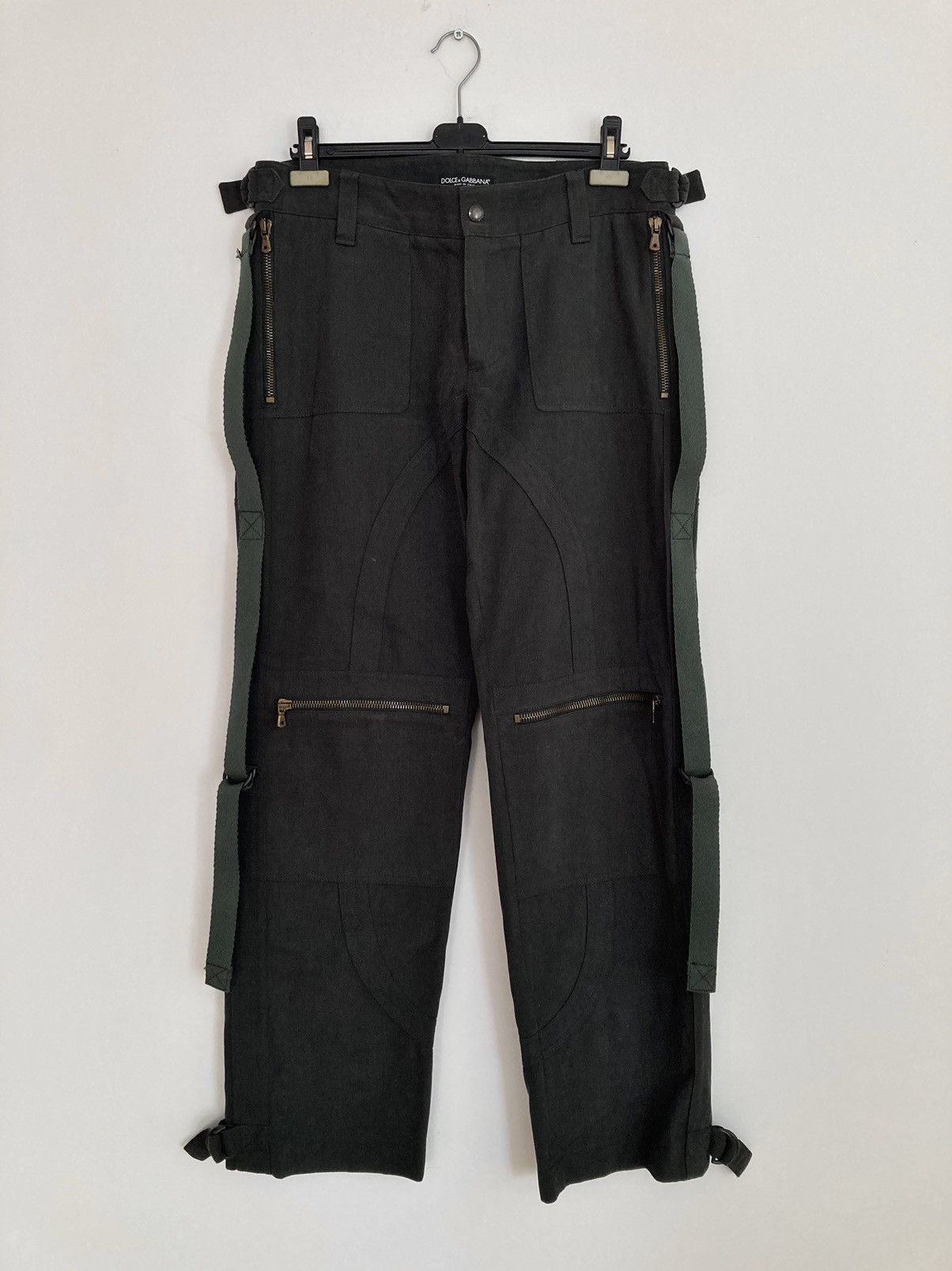 Dolce & Gabbana A/W 2003 Bondage Side Strap Cargos Size US 34 / EU 50 - 1 Thumbnail