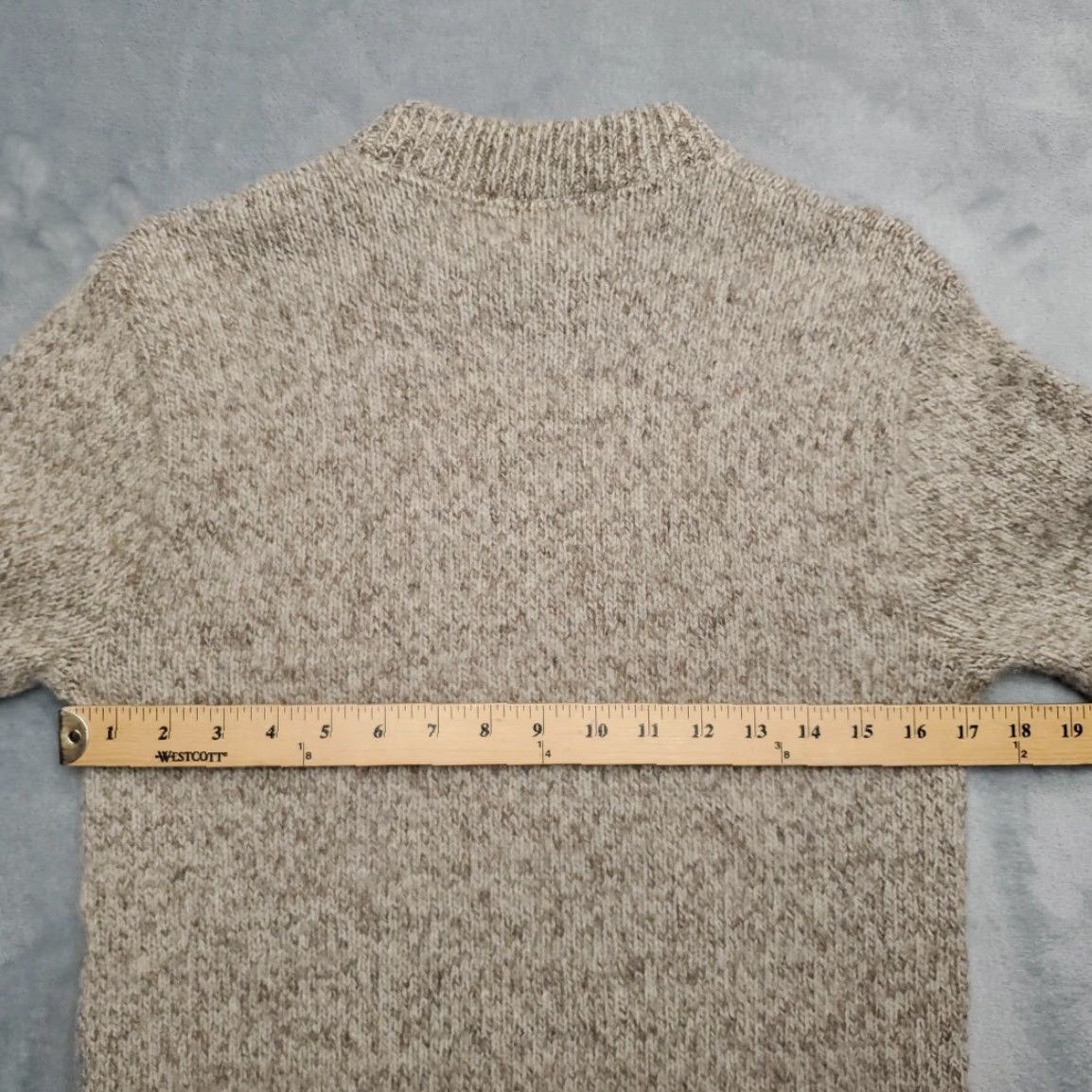 Vintage VINTAGE Cambridge Dry Goods Sweater Women Large Beige Wool Crewneck Made in USA READ Size L / US 10 / IT 46 - 5 Thumbnail