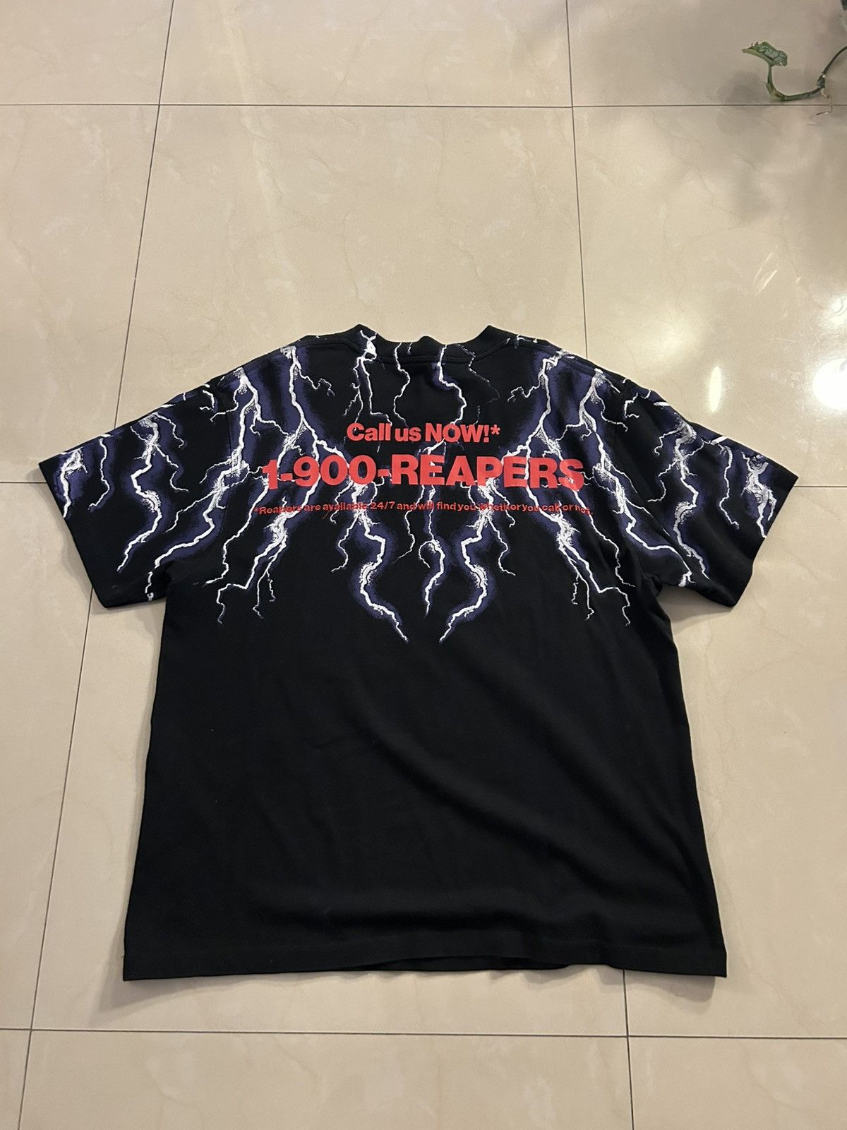 Alexander Wang Alexander Wang Reapers Thunder Tee Size US XL / EU 56 / 4 - 5 Thumbnail