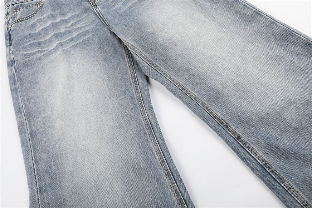 Vintage American Retro Light-Wash Distressed Jeans Size US 32 / EU 48 - 4 Thumbnail