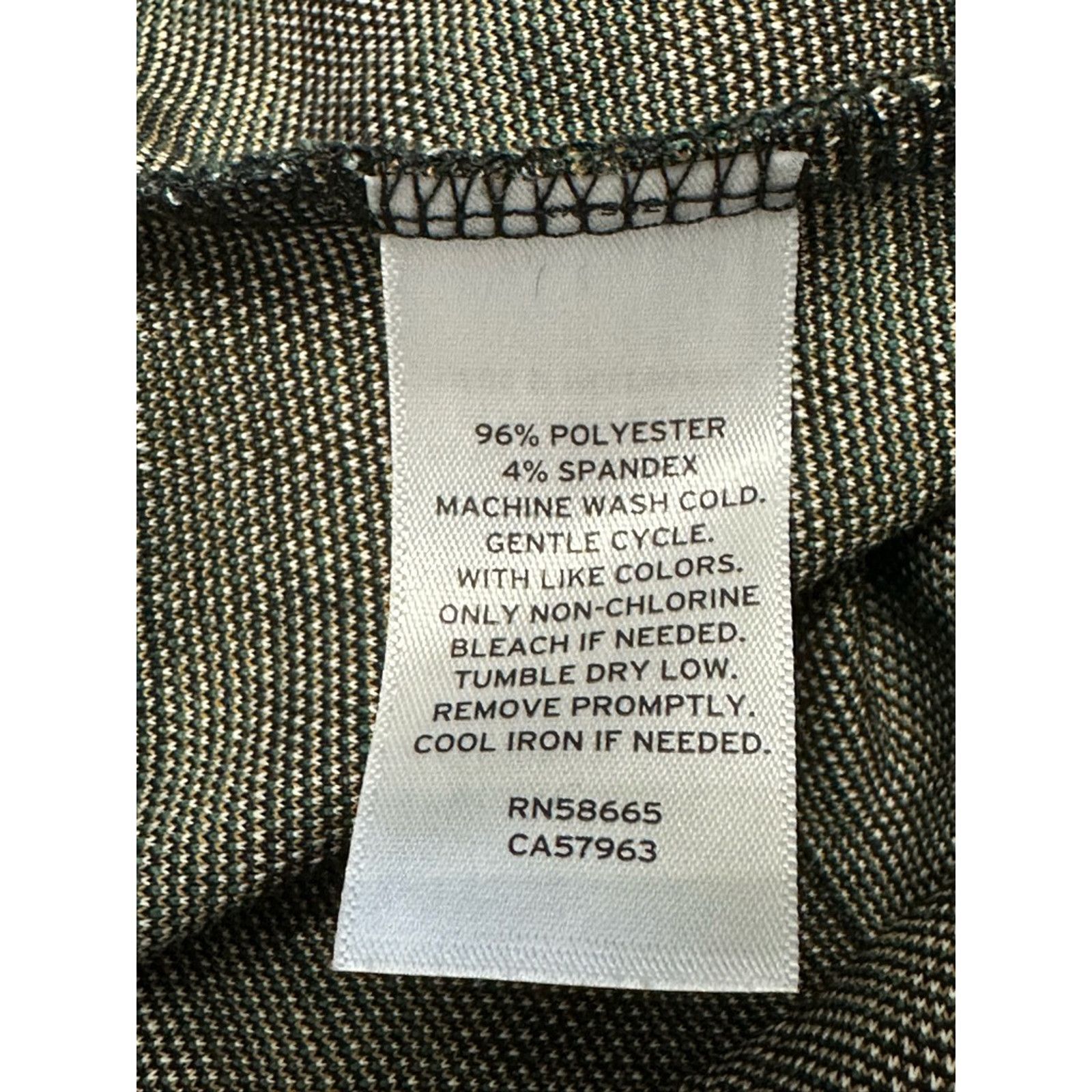 BP. BP Flare Pants Plaid High-Rise Waist Soft Green W XS NWT Size 26" / US 2 / IT 38 - 9 Thumbnail