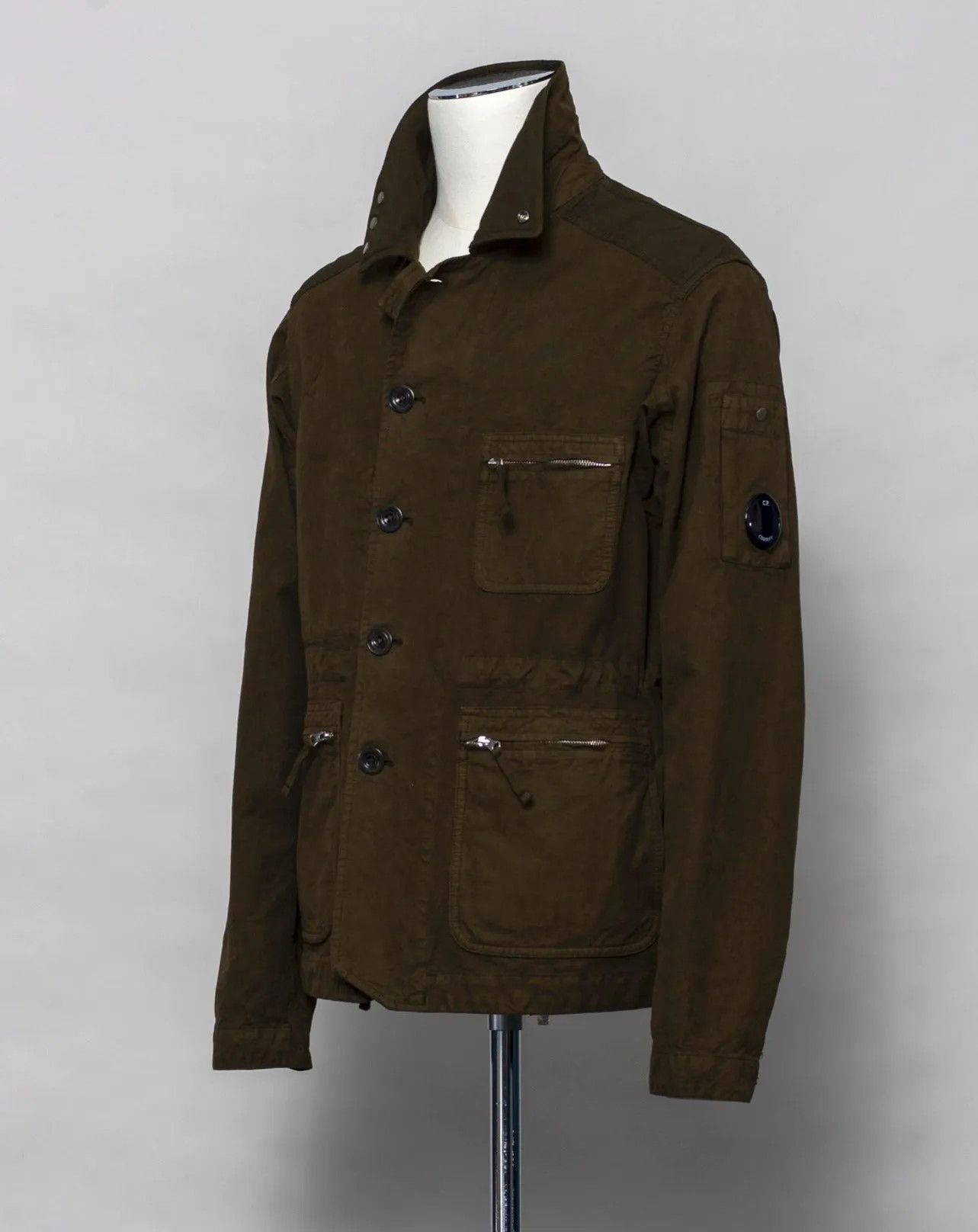 C.P. Company o1y1224 Solid Color Shirt in Military Green Size US S / EU 44-46 / 1 - 4 Thumbnail