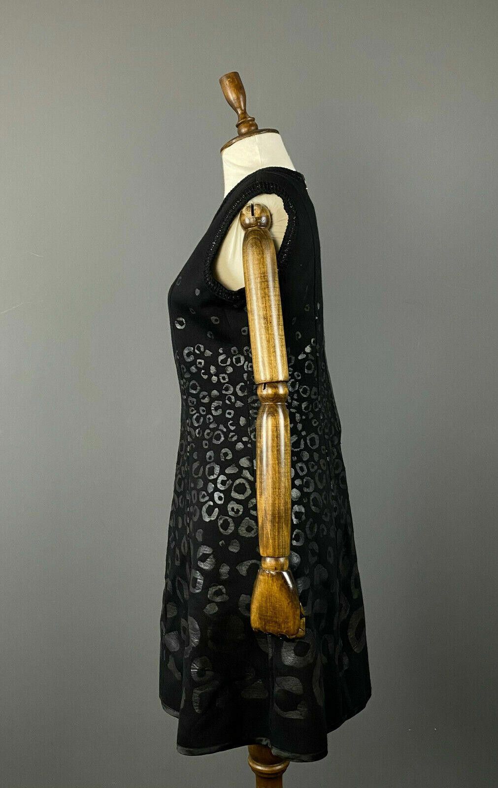 Designer Save The Queen Black / Purple A-Line Reversible Dress Size M / US 6-8 / IT 42-44 - 5 Thumbnail