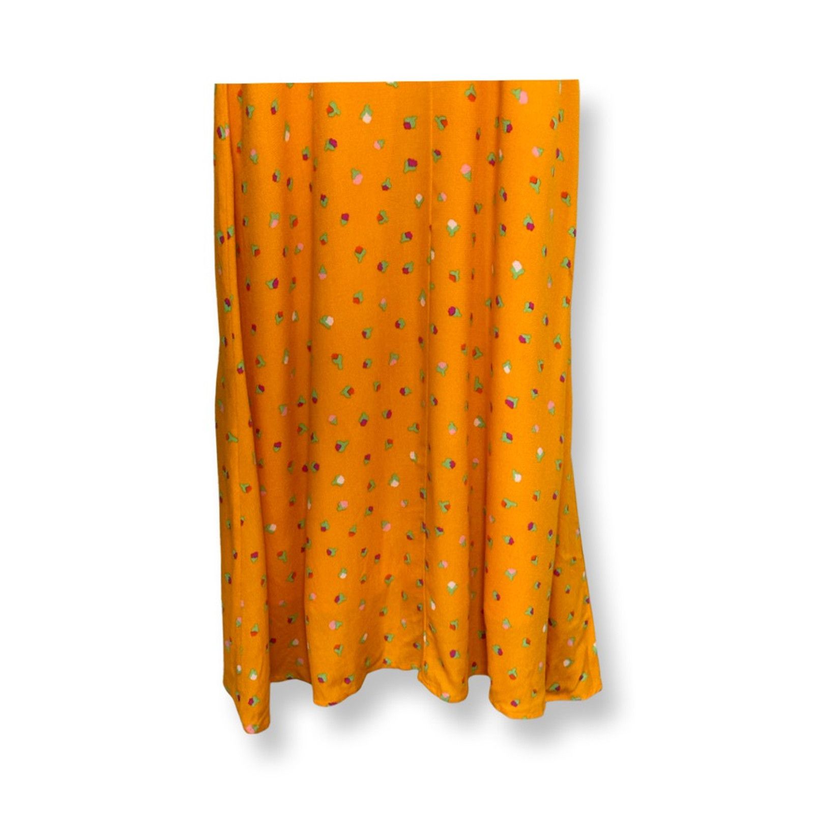 Other BP Orange Floral Midi Sundress Spaghetti Strap Tie XXS NWOT Size XXS / US 00 / IT 34 - 5 Thumbnail