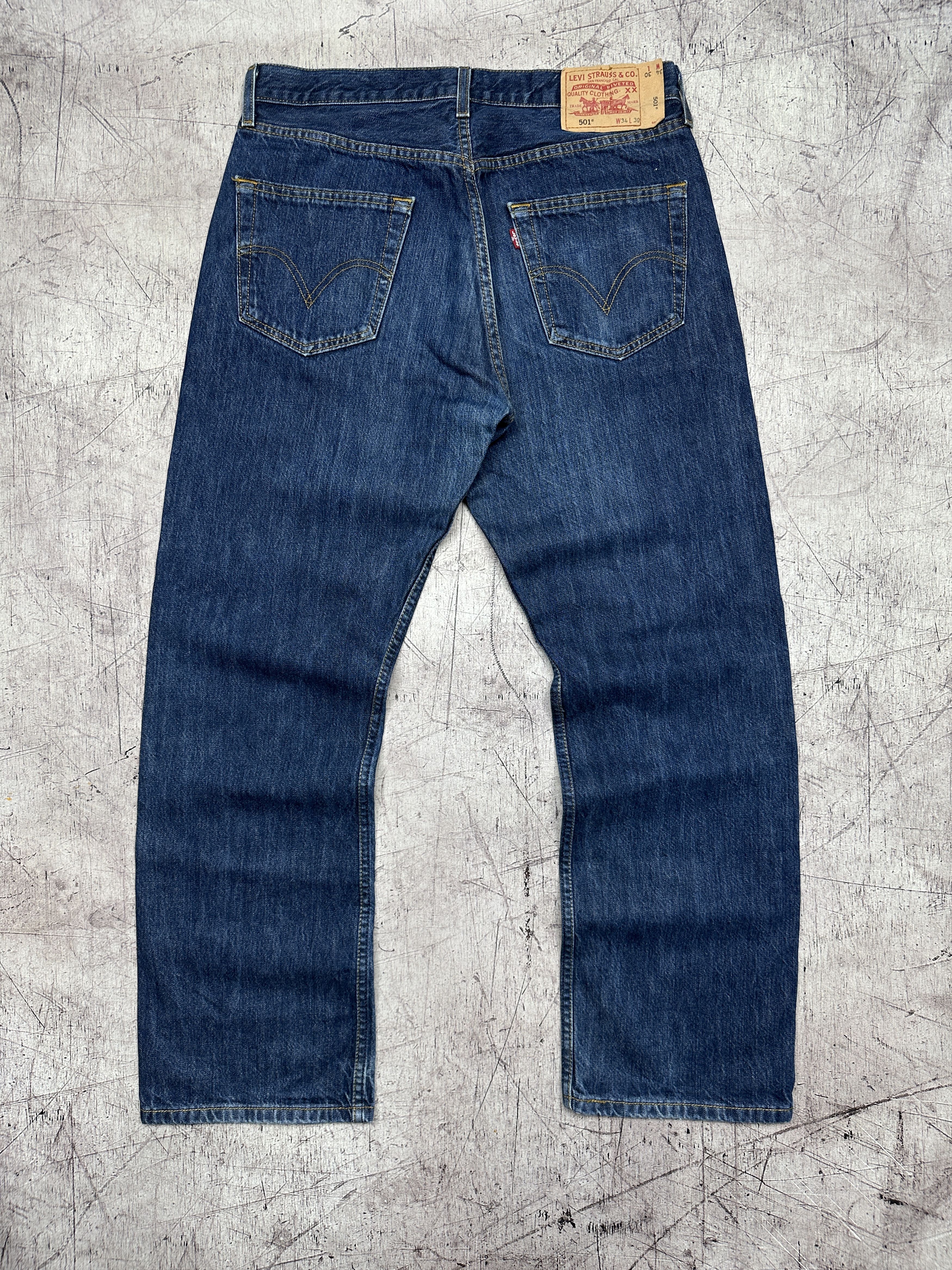 Levi's Levi's 501 Mens Denim Pants Jeans Size 34 x 30 Size US 34 / EU 50 - 1 Thumbnail