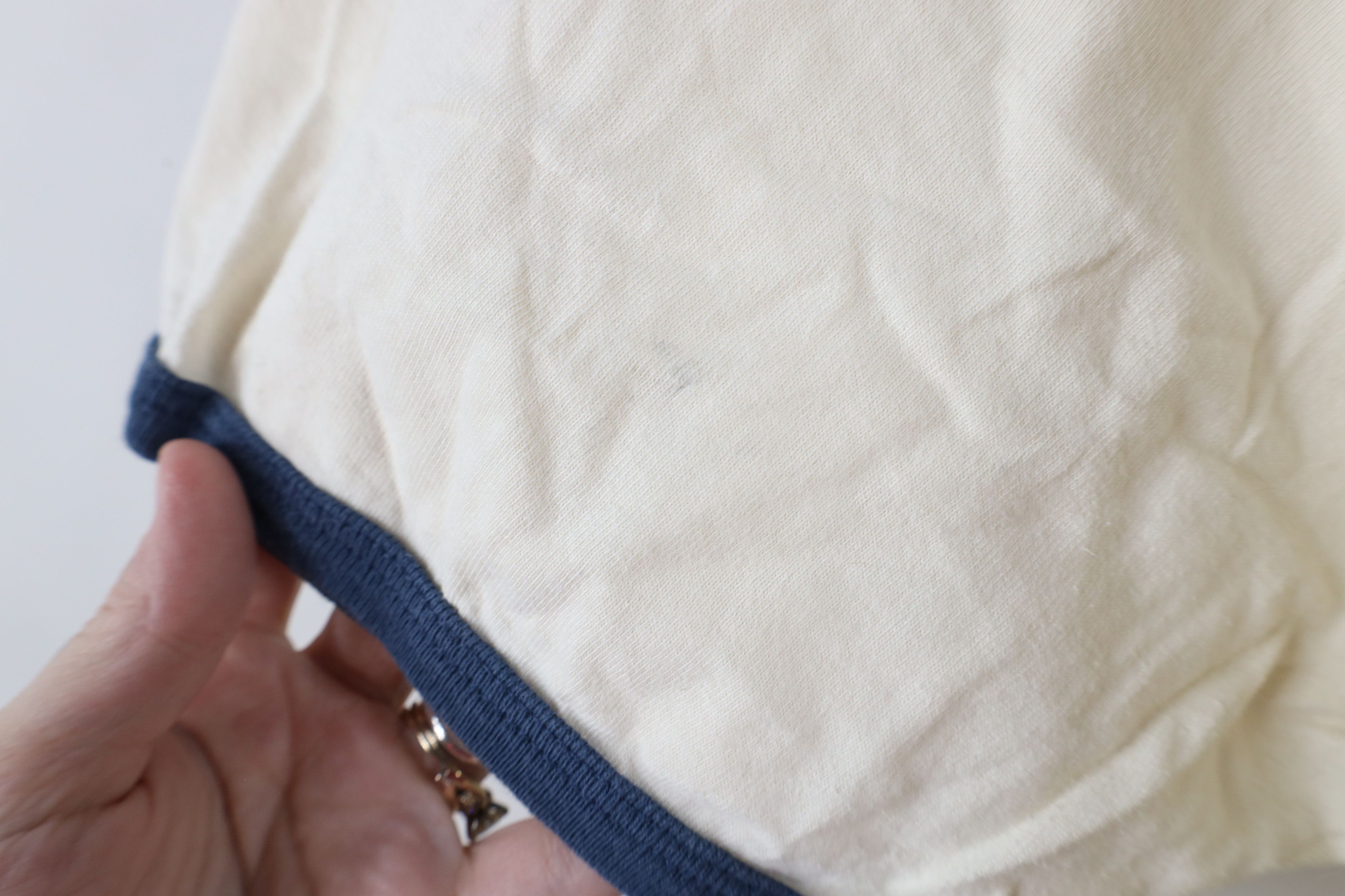 Ralph Lauren × Vintage Vintage 90s Ralph Lauren Short Sleeve Ringer T-Shirt Beige Size US L / EU 52-54 / 3 - 10 Thumbnail