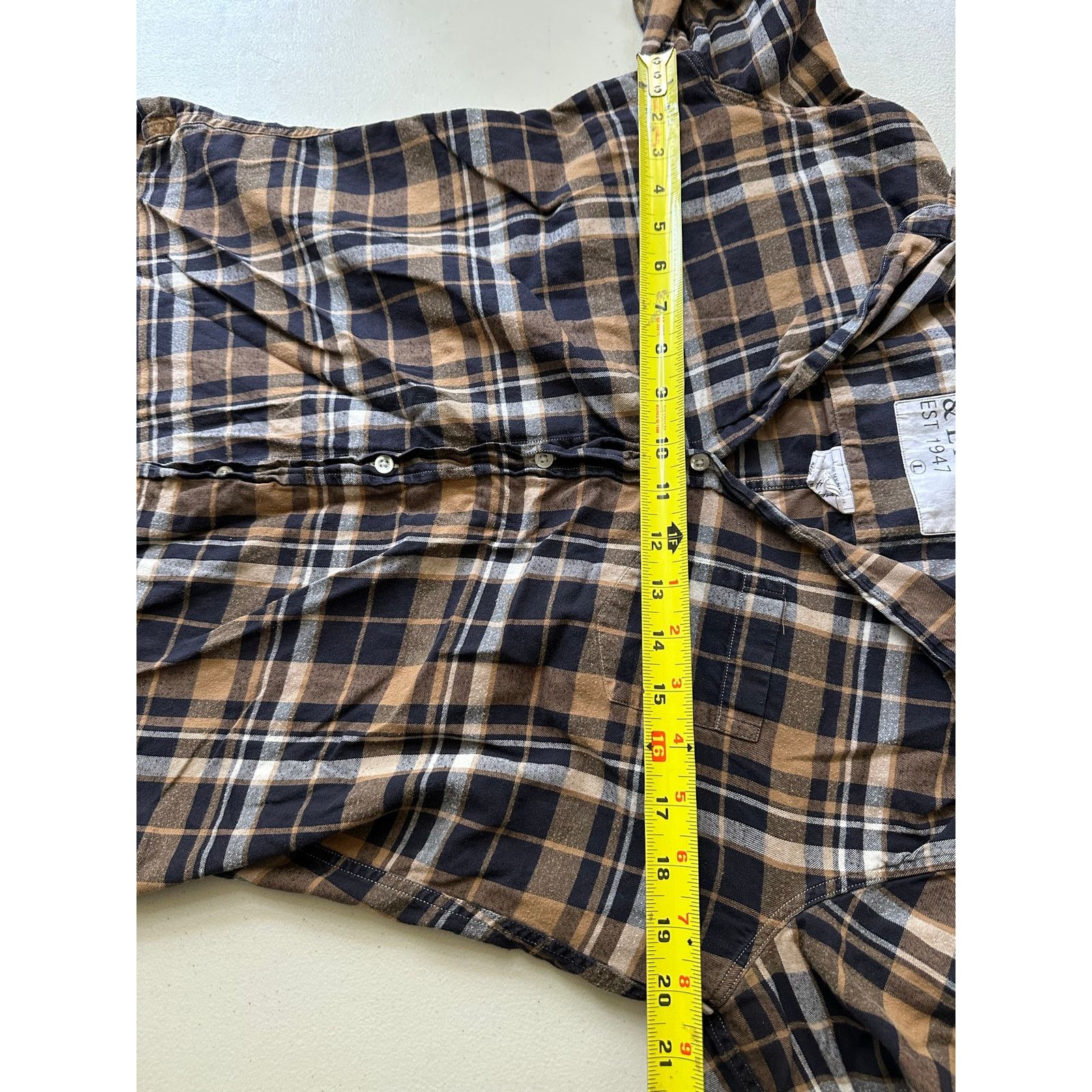 Frank & Eileen Frank & Eileen Flannel Shirt Large L Brown Black Plaid Size L / US 10 / IT 46 - 7 Thumbnail