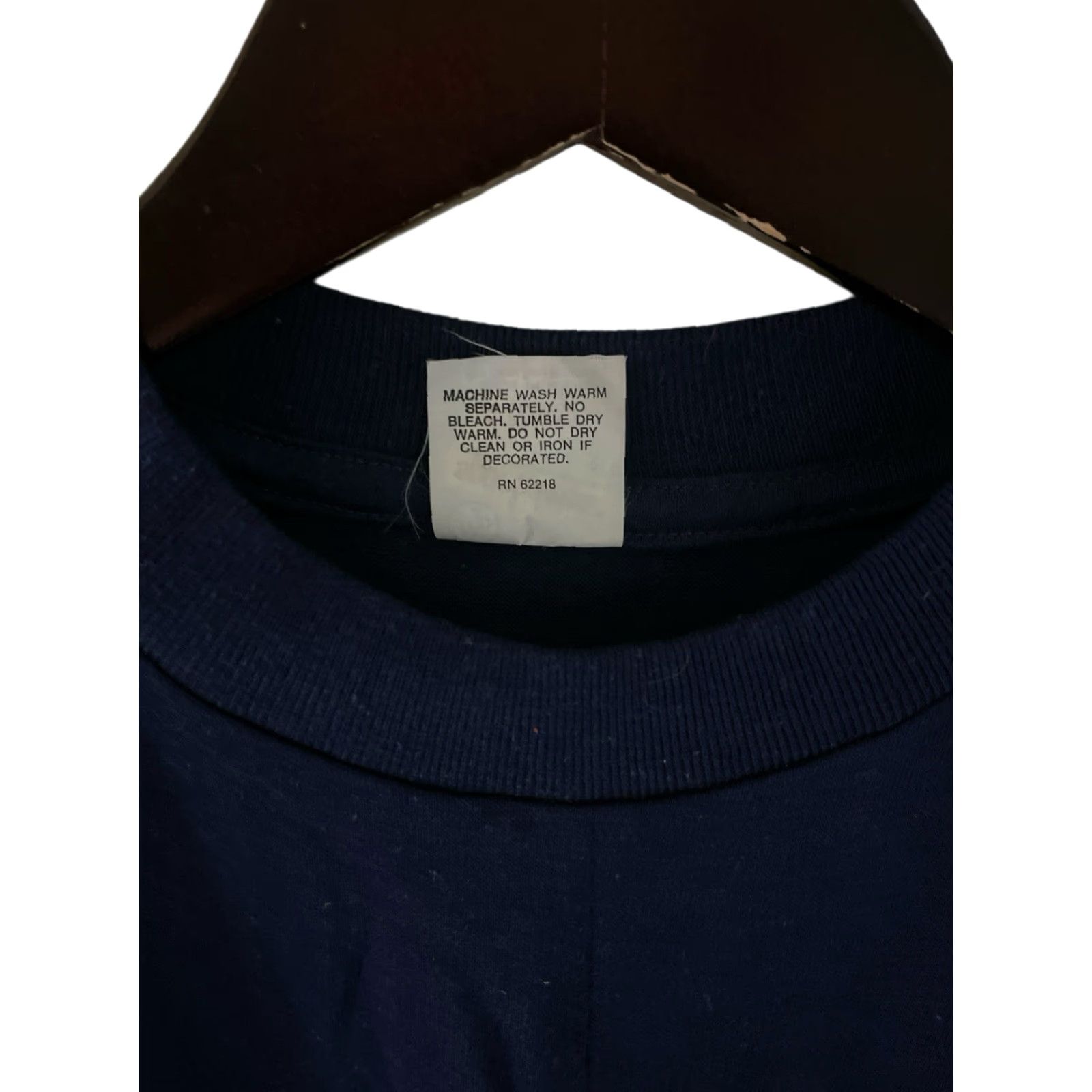 Vintage vintage RP Sportswear long sleeve tee Mens S blue 80s 50/50 cotton poly made in USA deadstock NWOT crew neck shirt Size US S / EU 44-46 / 1 - 3 Thumbnail