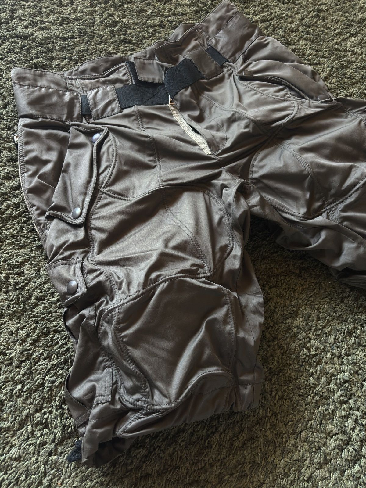 Dolce & Gabbana SS08 DOLCE & GABBANA WIRE WRINKLE SHORTS BONDAGE CARGO PANTS Size US 32 / EU 48 - 4 Thumbnail