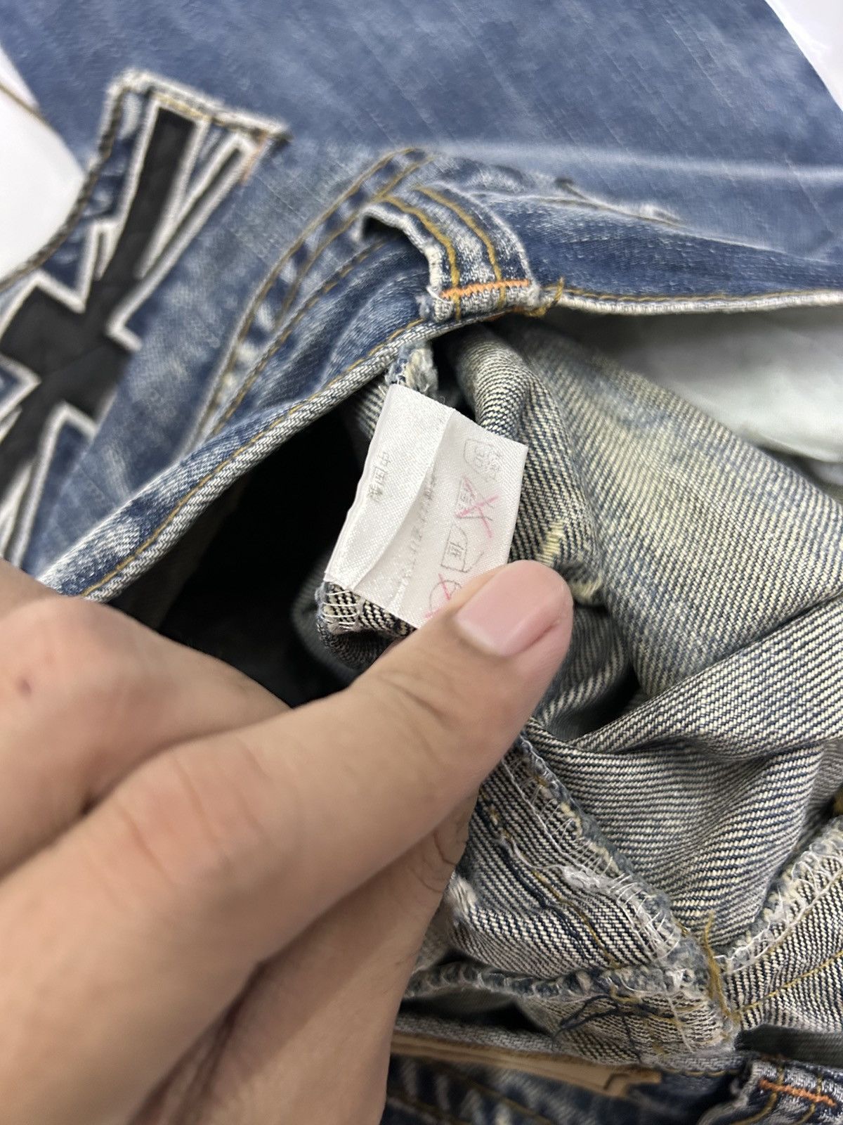 Japanese Brand × Vintage Vintage PRESS Japanese Denim Faded Distressed Jeans Size US 30 / EU 46 - 10 Thumbnail