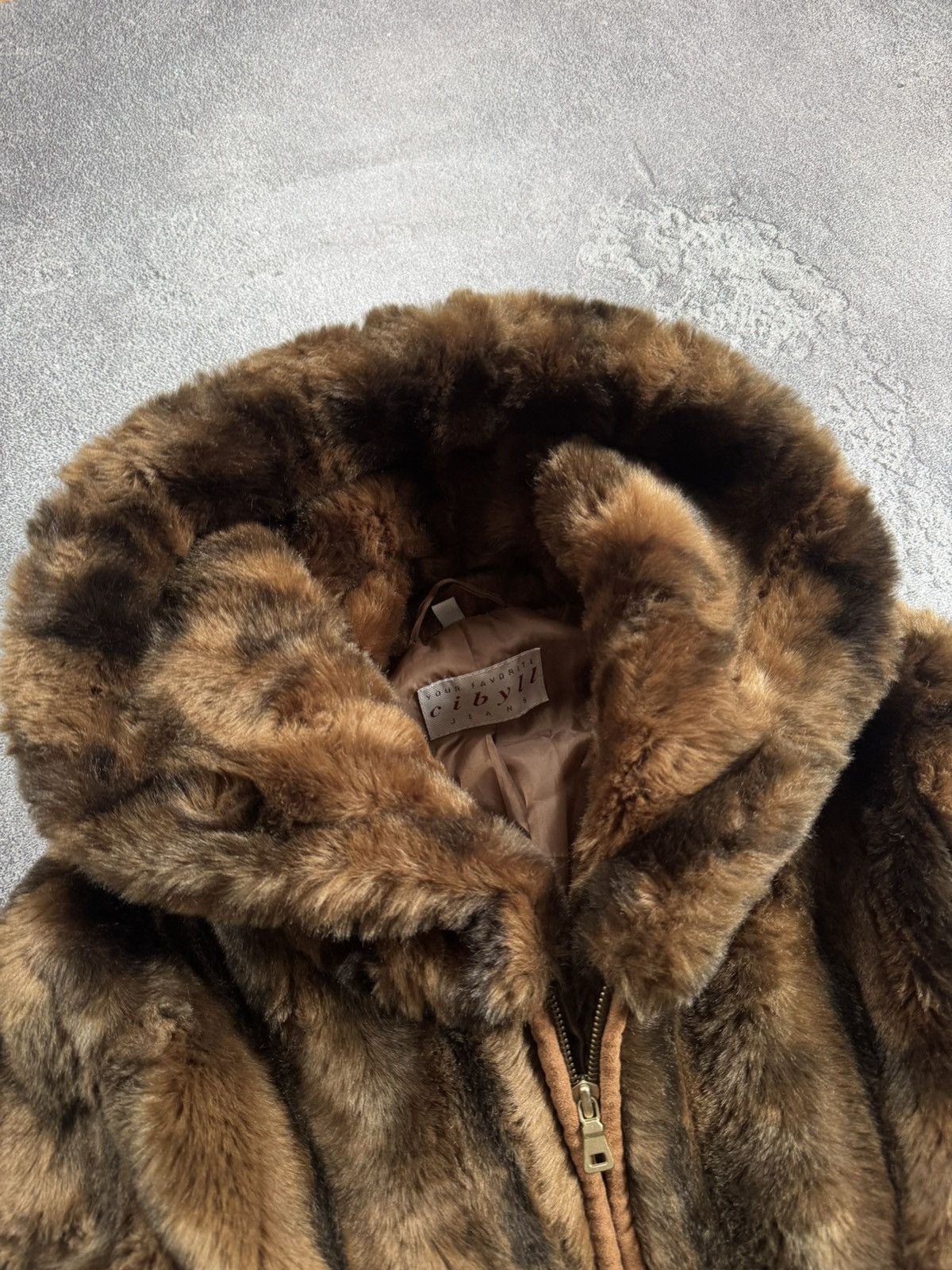 Hysteric Glamour CIBYLL 38/M retro vintage faux fur coat jacket Y2K L.G.B. Size M / US 6-8 / IT 42-44 - 5 Thumbnail