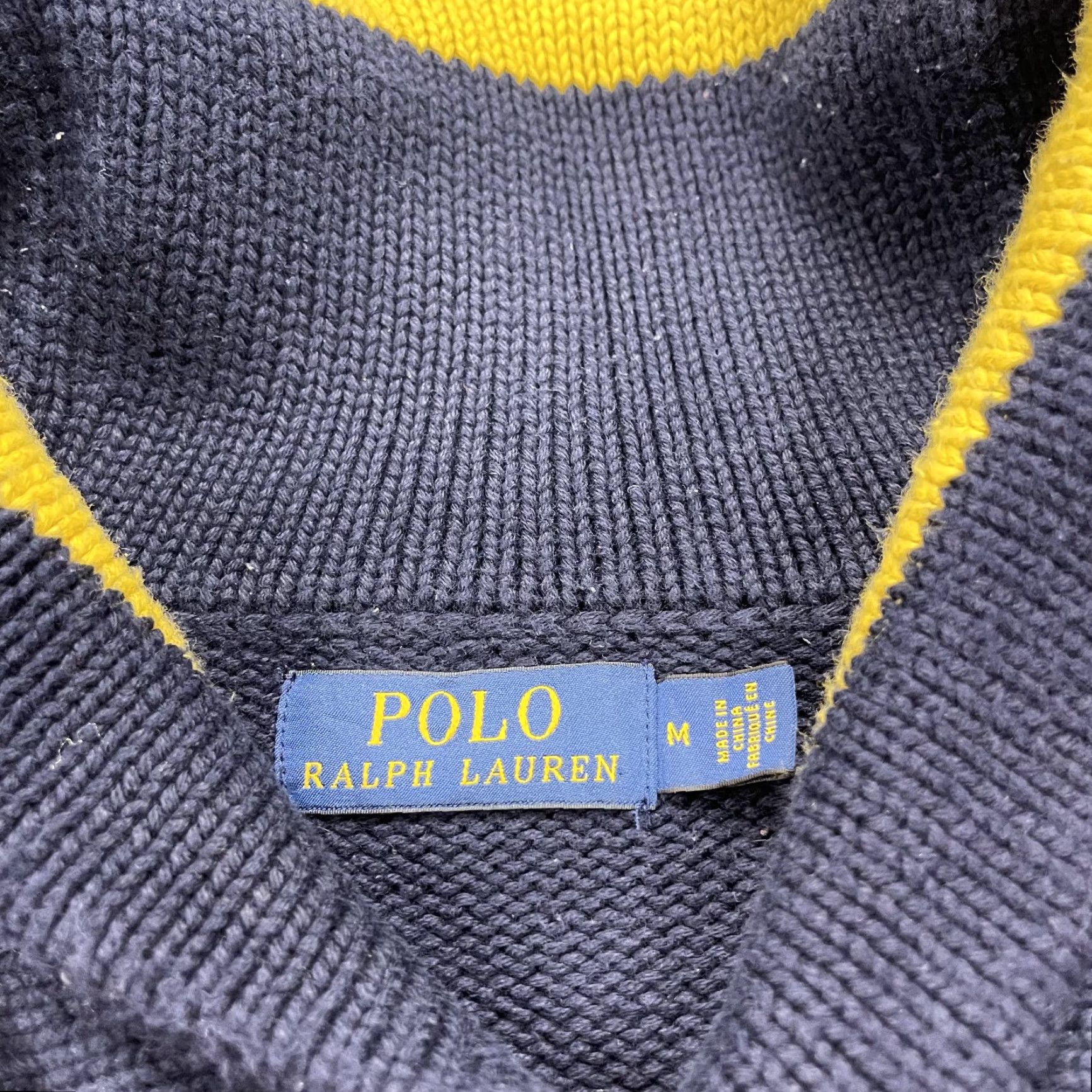 Polo Ralph Lauren Polo Ralph Lauren Sweater Mens Medium Shawl Striped Yacht Challenge 12M Cotton Size US M / EU 48-50 / 2 - 4 Thumbnail