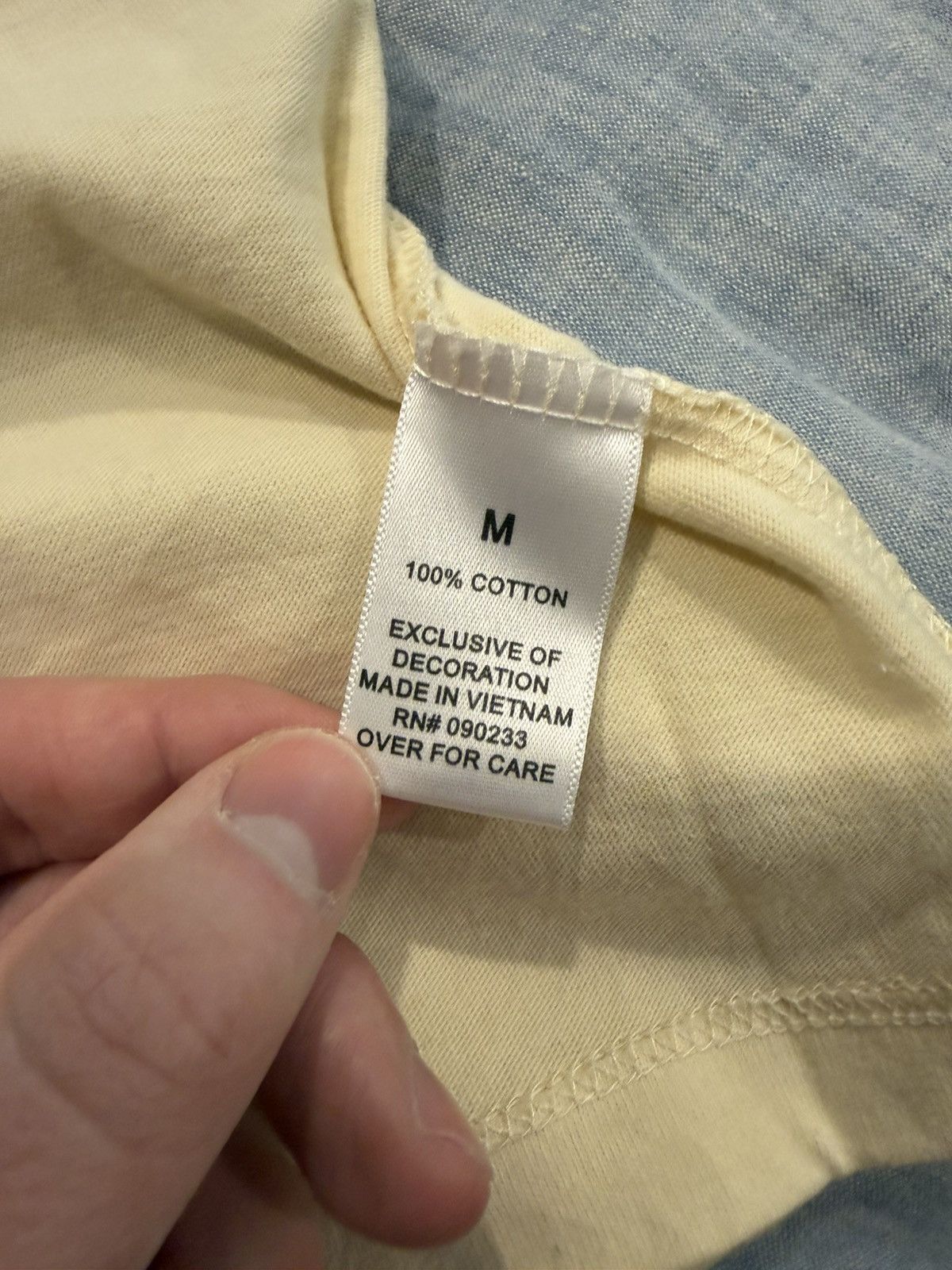 Essentials Fear of God Essentials Boxy Tee Applique Logo Buttercream Size US M / EU 48-50 / 2 - 7 Thumbnail