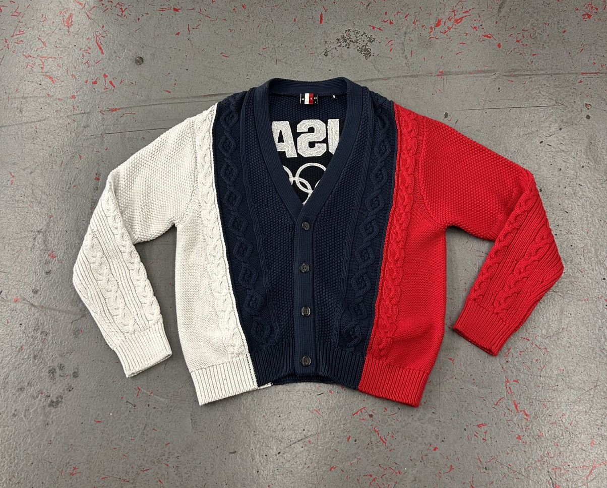 Kith Kith Team USA Cable Knit Cardigan Size Large Size US L / EU 52-54 / 3 - 3 Thumbnail