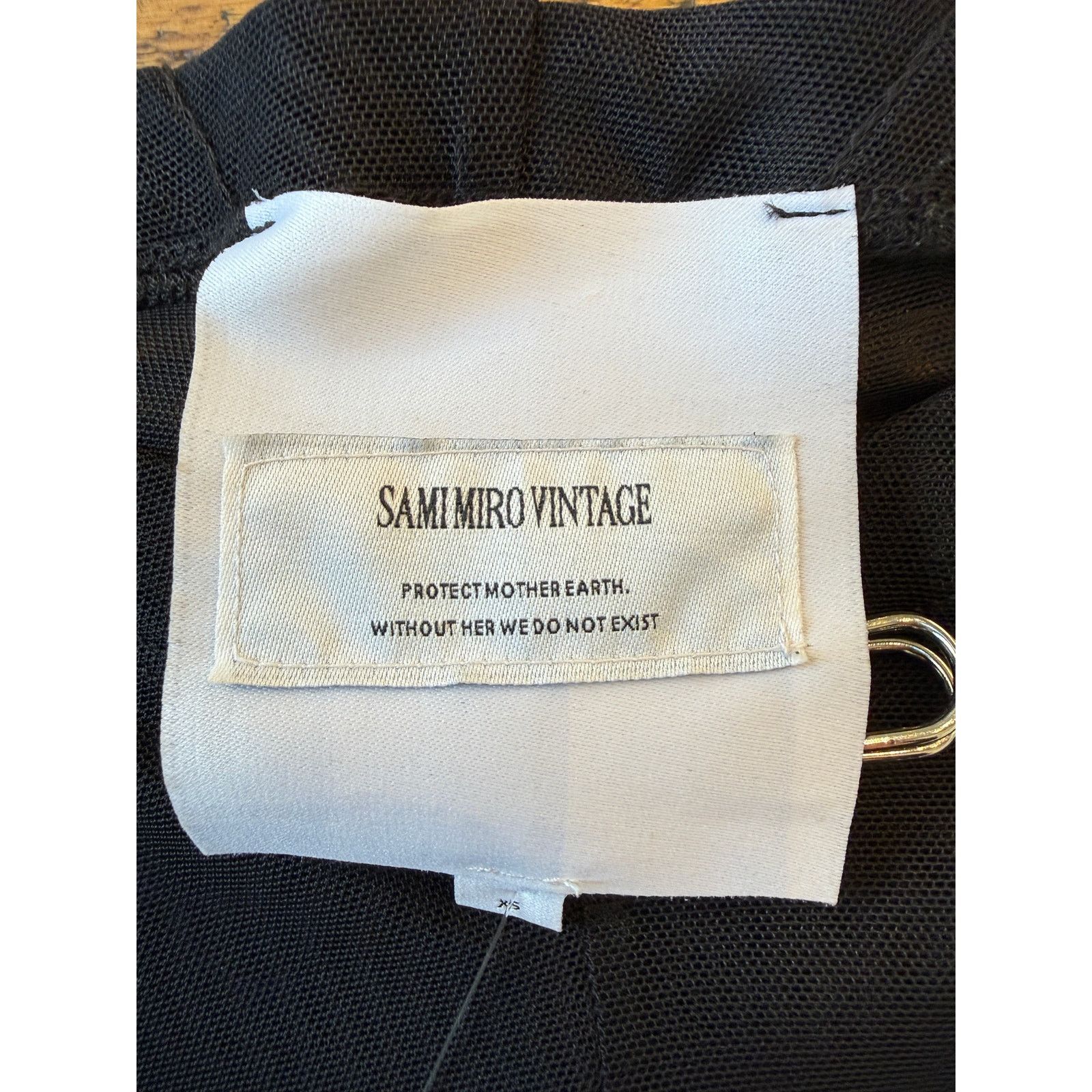SAMI MIRO VINTAGE Sami Miro Vintage Asymmetric Sheer Mesh Pants Size 26" / US 2 / IT 38 - 3 Thumbnail