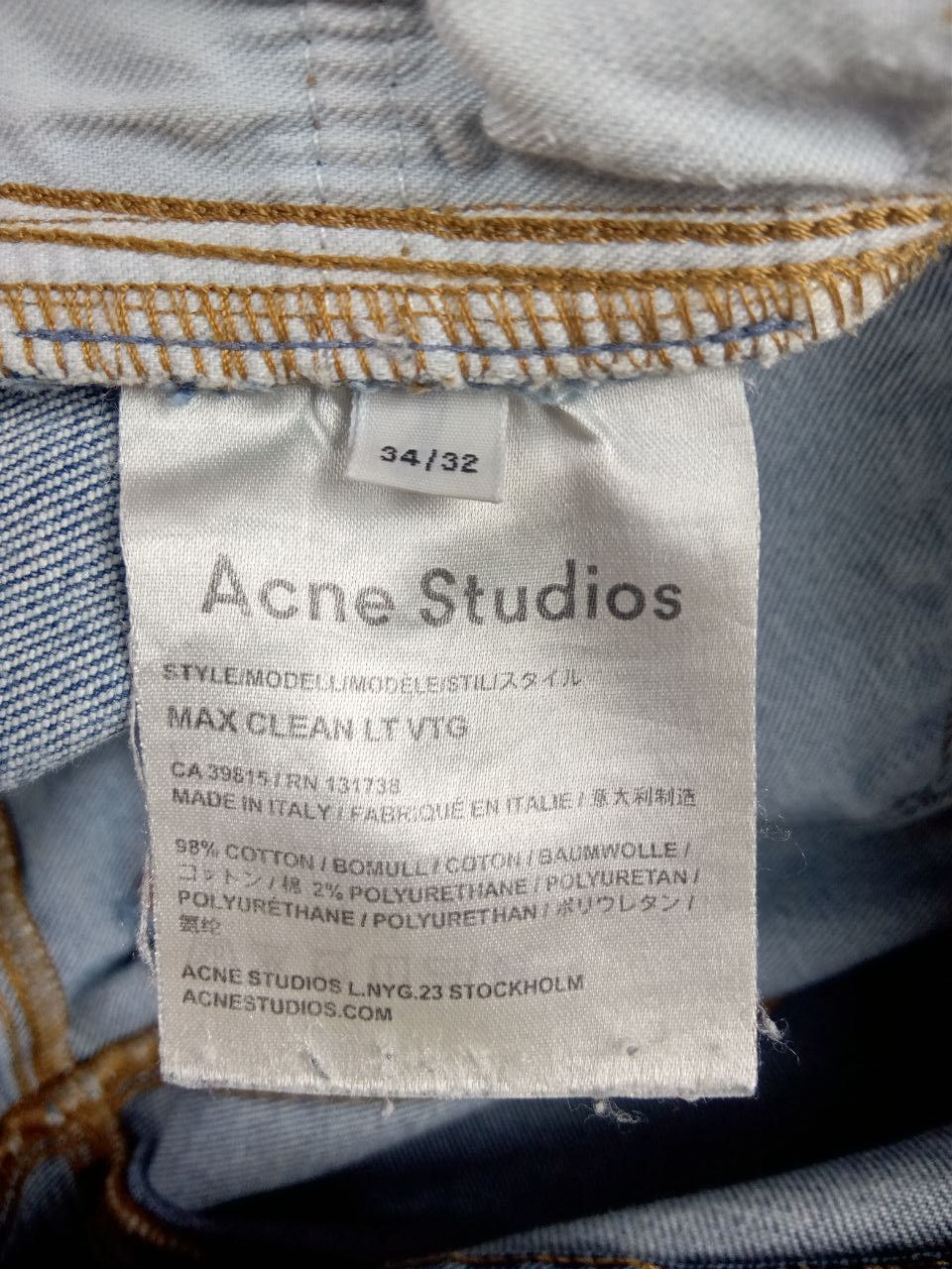 Acne Studios Acne Studios Max Clean Lt Vtg Jeans Size 34/32 Size 34" / US 12 / IT 48 - 7 Thumbnail
