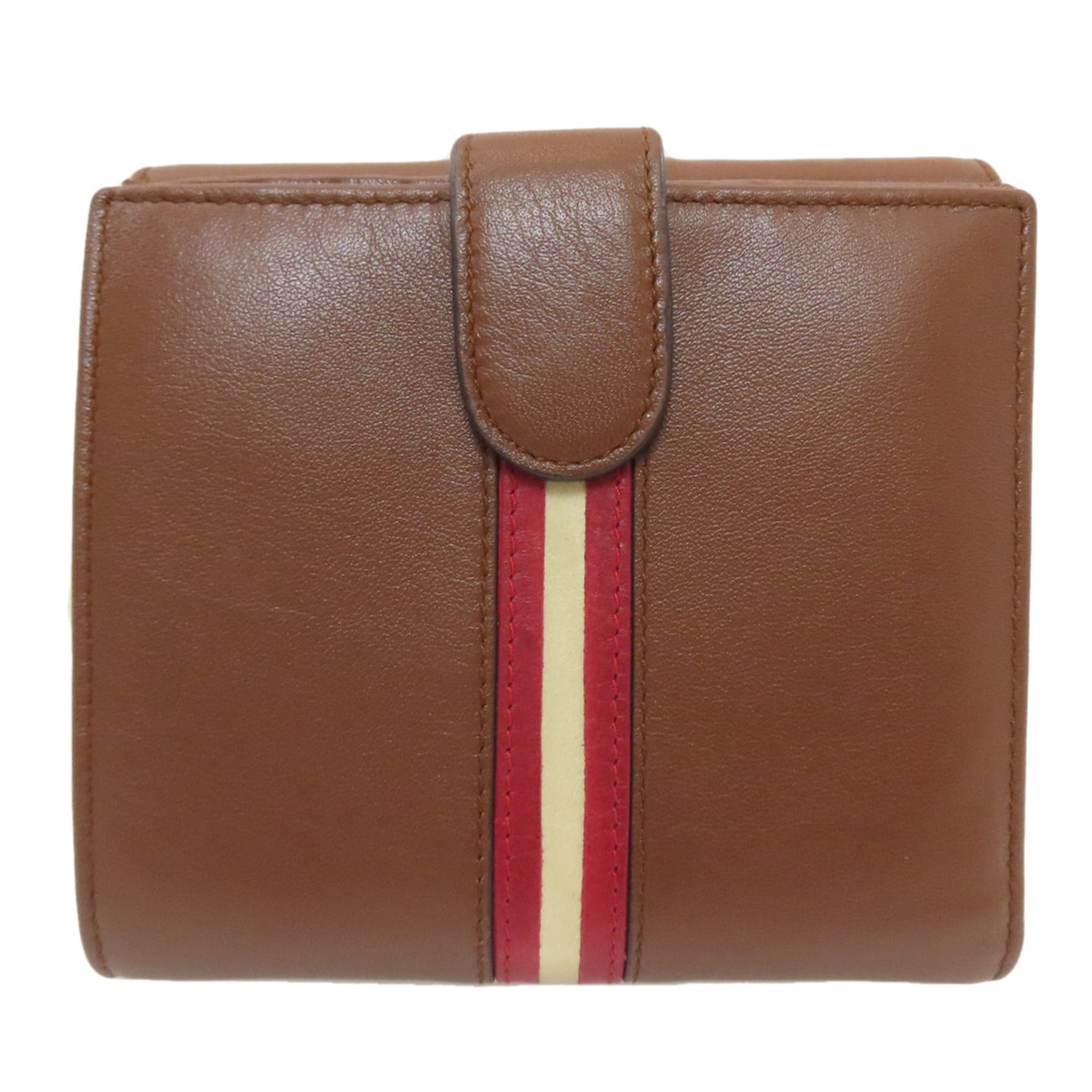 Bally Bally Stripe Bi-fold Wallet Leather Women's BALLY Size ONE SIZE - 1 Thumbnail