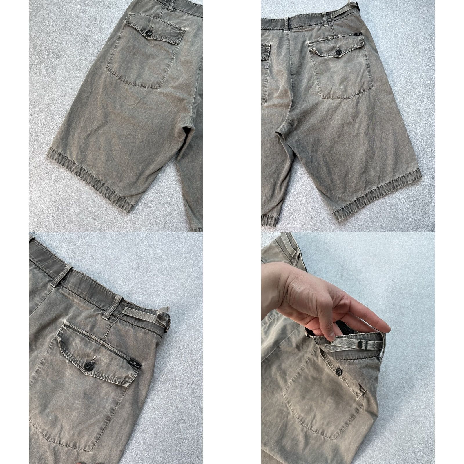 Stone Island VINTAGE Stone Island Chino Shorts Grey Garment Dyed Men’s Casual W33 Size US 33 - 10 Thumbnail