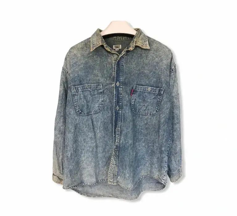 Big John Vintage Big John Denim Button Up Shirt Size US S / EU 44-46 / 1 - 1 Thumbnail