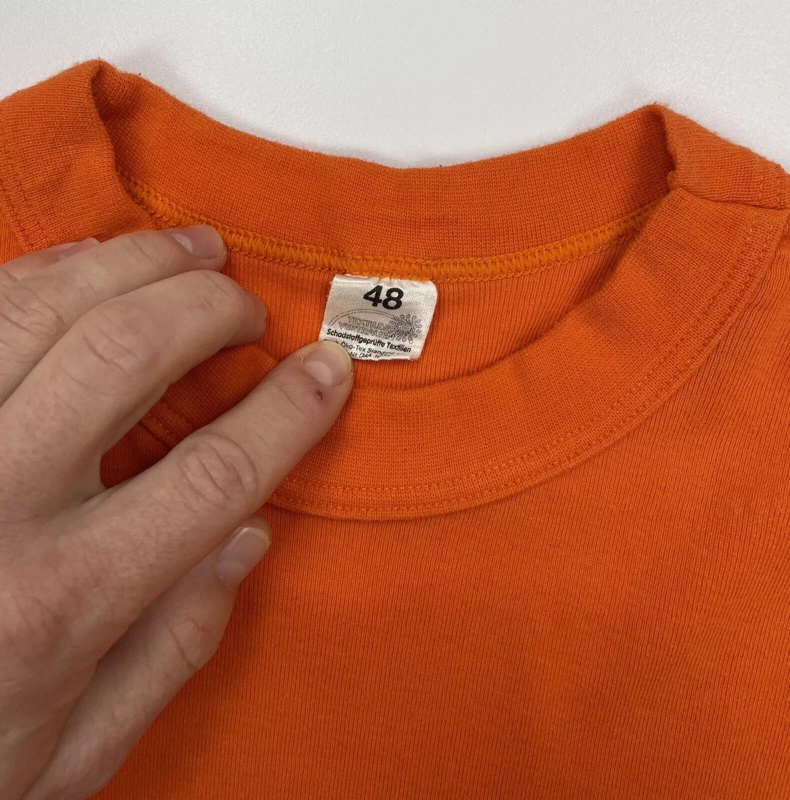 Vintage VINTAGE 1980s 80s SHIRT SINGLE STITCH BLANK BLOKE RETRO Size US M / EU 48-50 / 2 - 6 Thumbnail