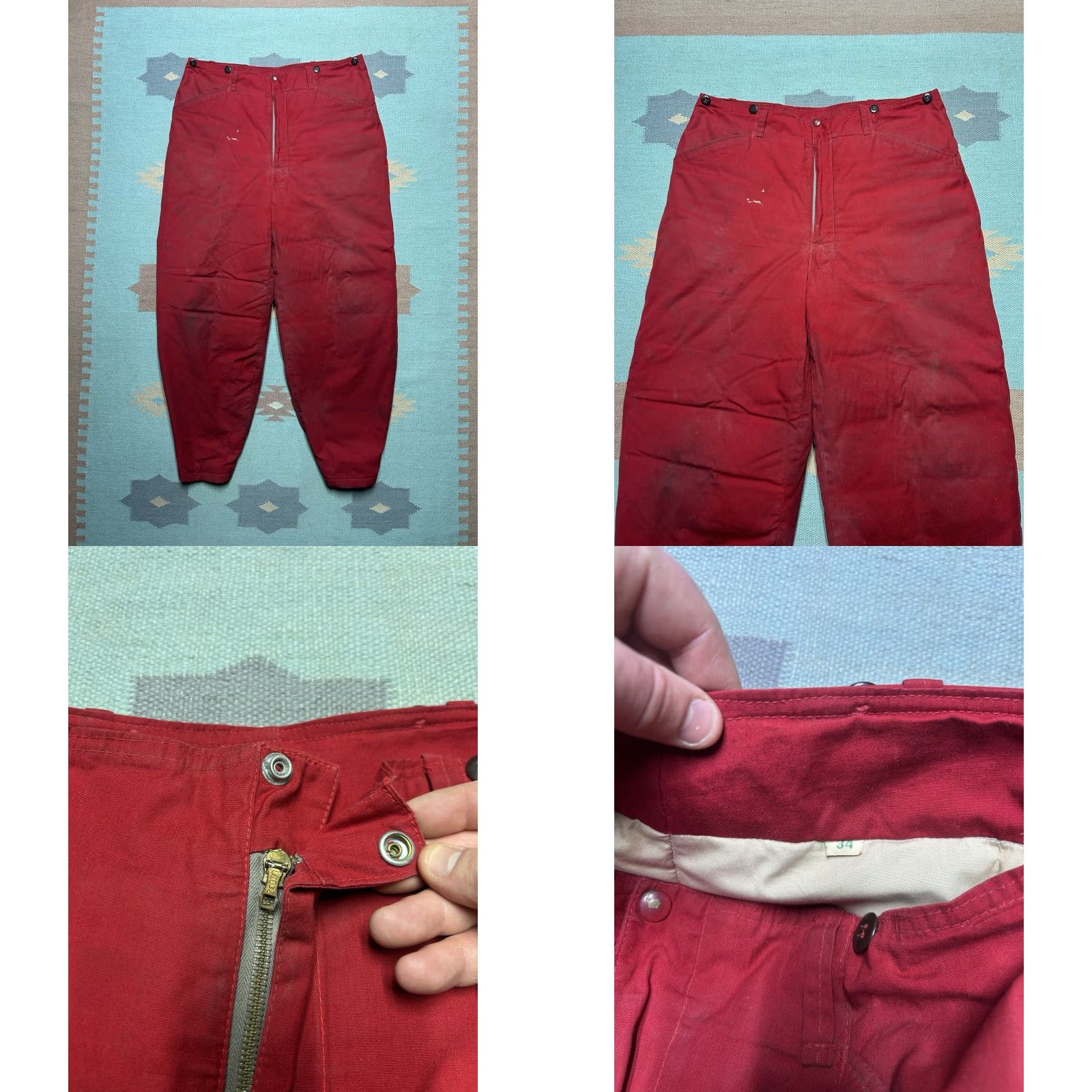 Eddie Bauer VINTAGE Eddie Bauer Kara Koram Jacket & Pants Set Goose Down RARE S/M Red Mens Jacket Shirt? Size US 29 - 11 Thumbnail
