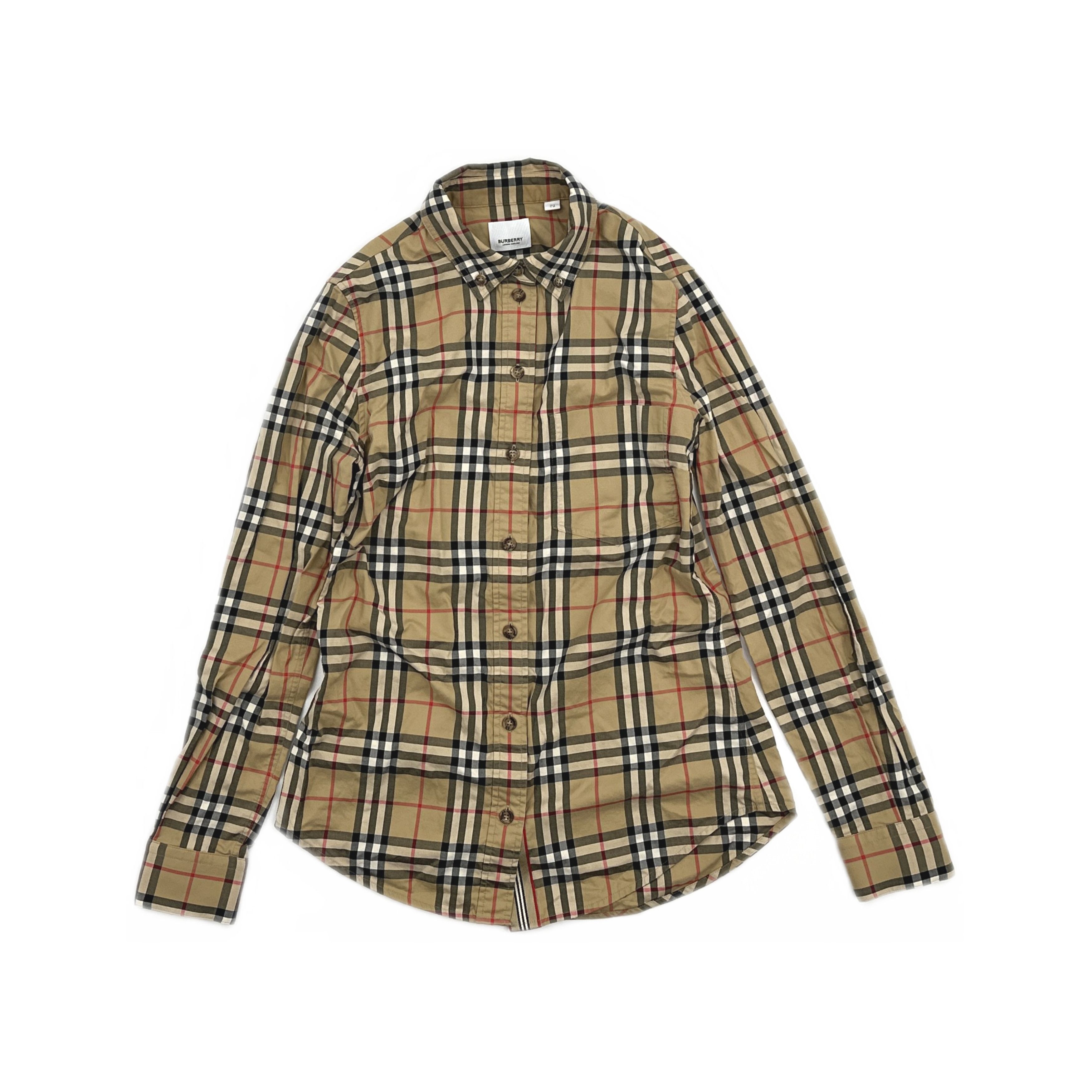 Burberry Burberry Check Button Up Shirt Size IT 38 Size XS / US 0-2 / IT 36-38 - 1 Thumbnail