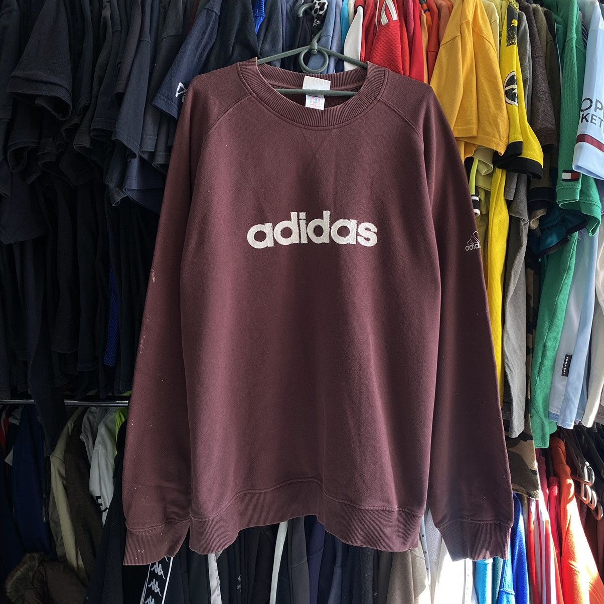 Vintage Vintage Adidas Big Logo 90’s streetwear sweatshirt Size US XL / EU 56 / 4 - 1 Thumbnail