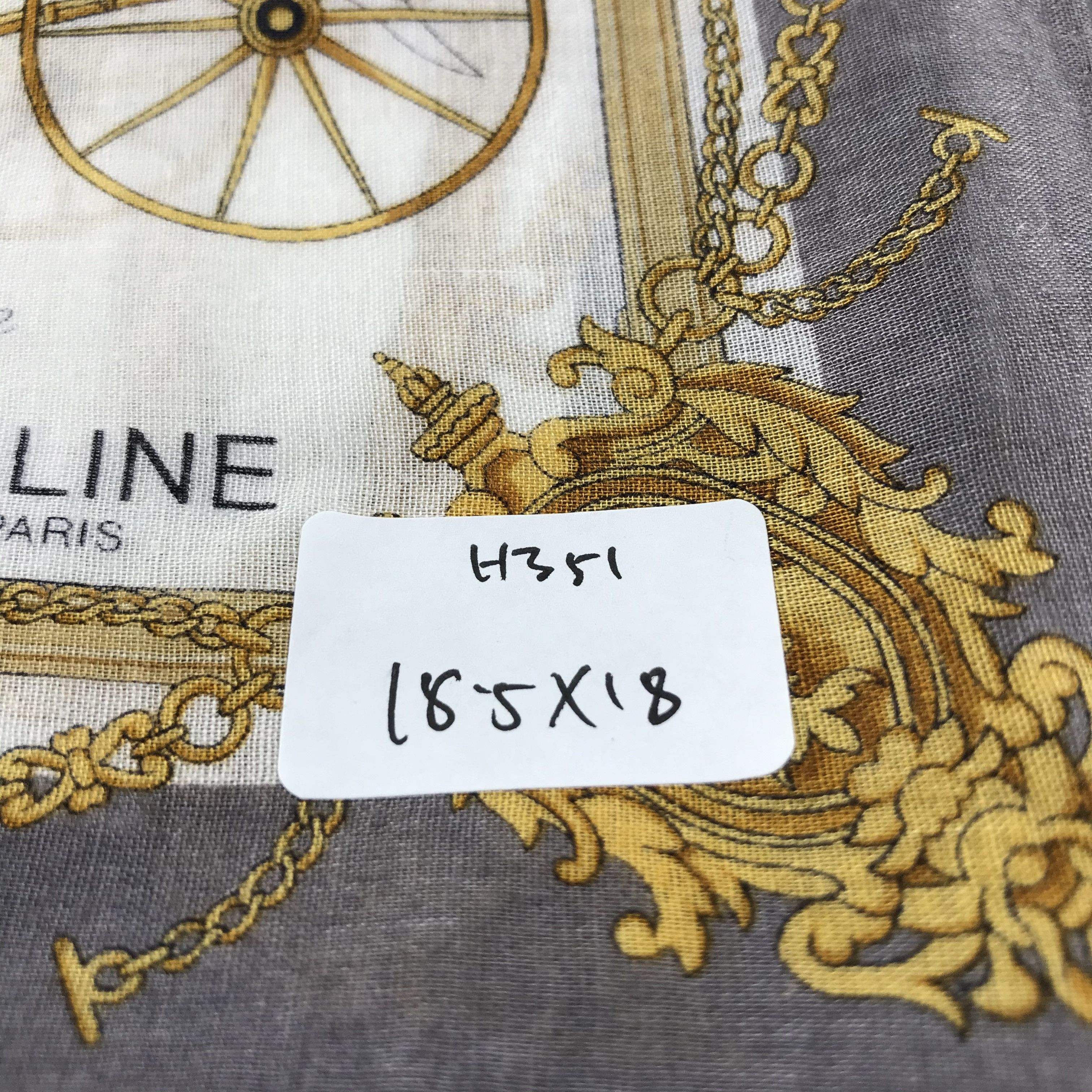 Celine Celine Carriage Handkerchief Neckerchief Bandana H351 Size ONE SIZE - 7 Thumbnail