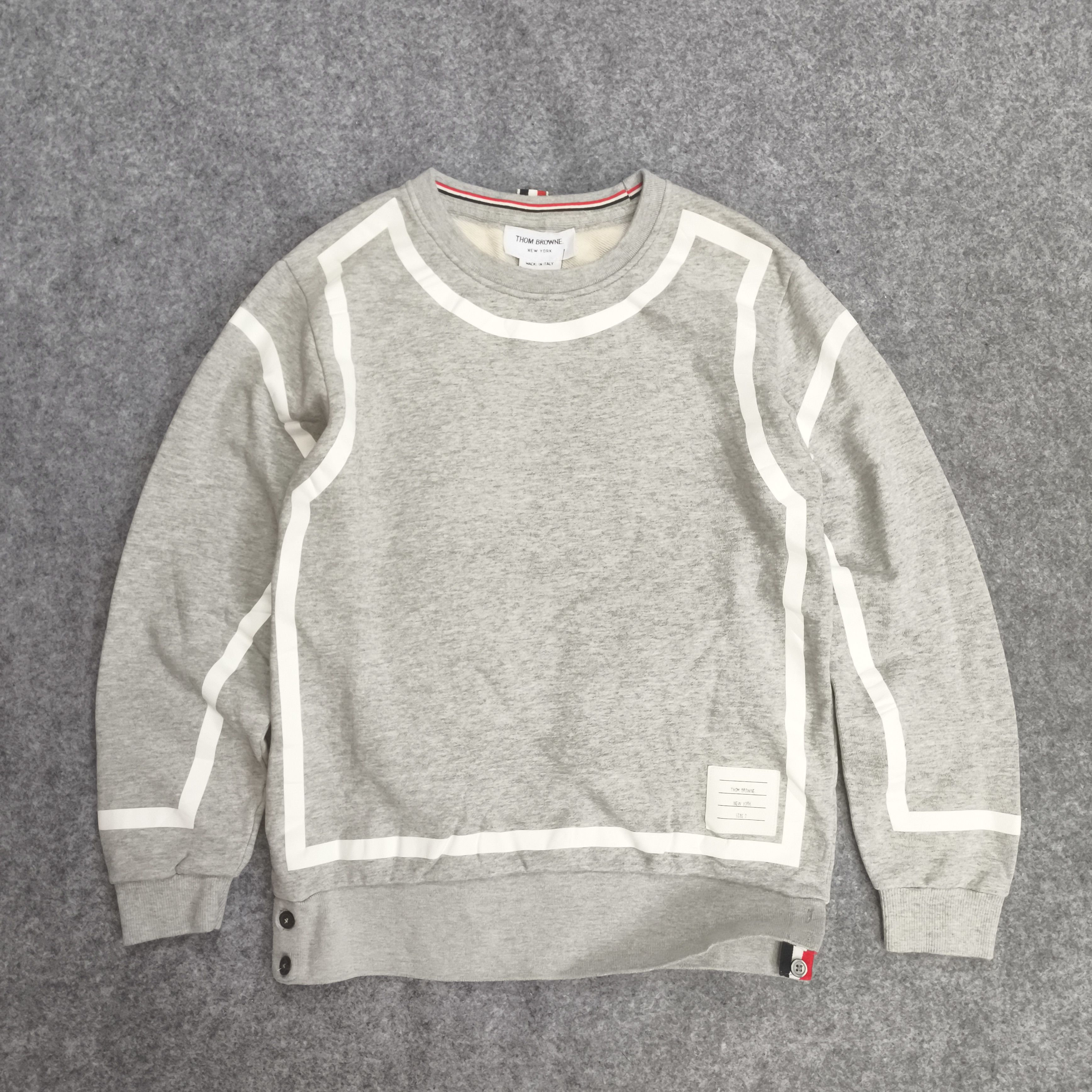 Thom Browne Thom browne reflective pull over sweatshirt crewneck Size M / US 6-8 / IT 42-44 - 1 Thumbnail